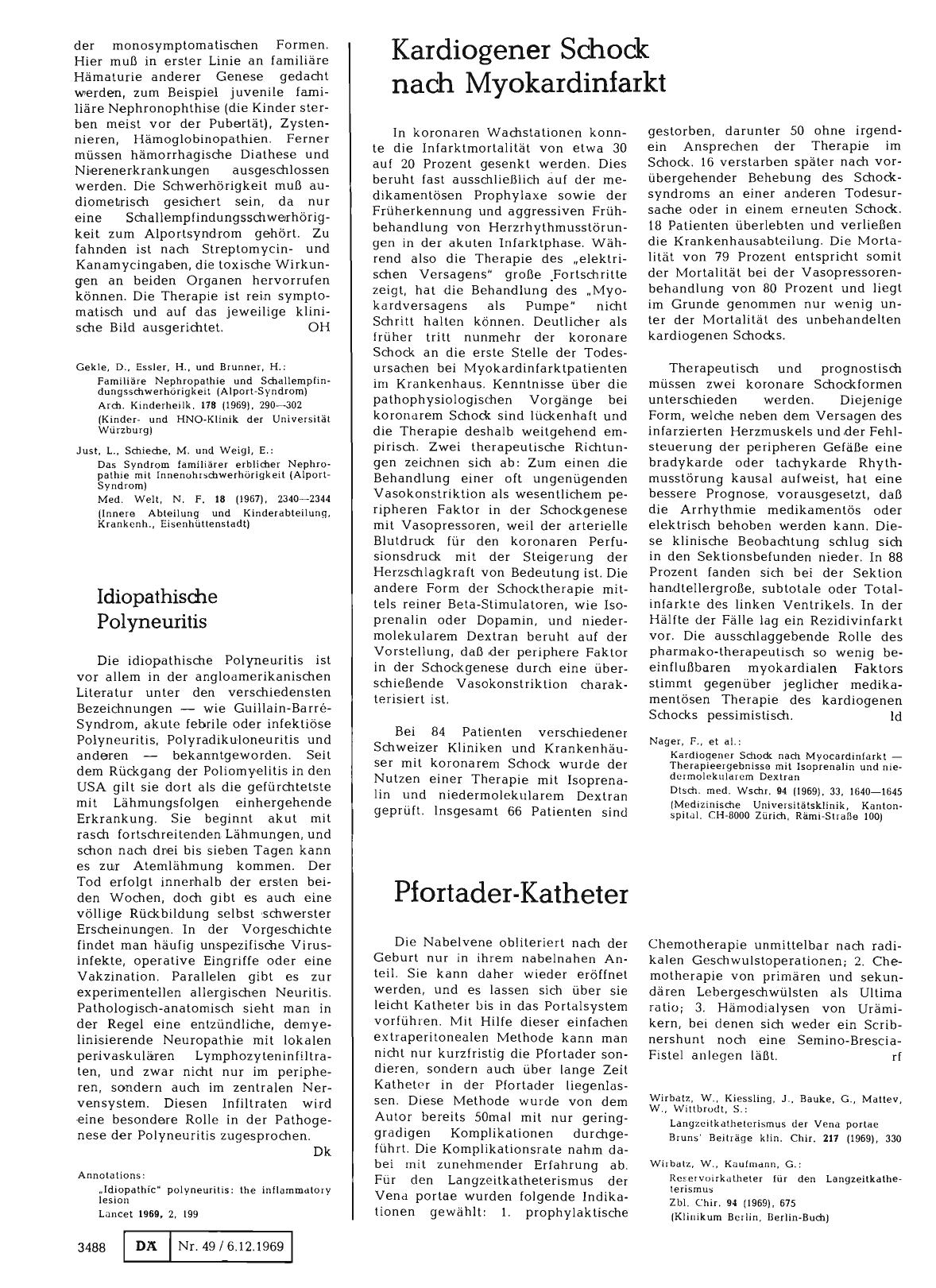 Vorschauseite 1: Pfortader-Katheter
