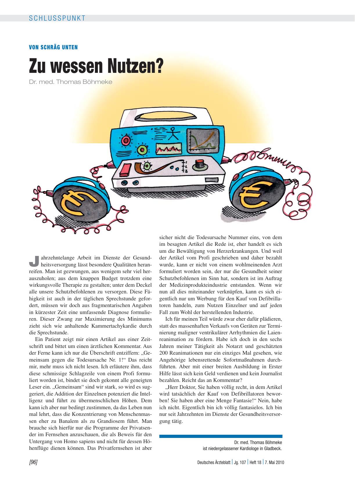 Vorschauseite 1: Von schräg unten: Zu wessen Nutzen?