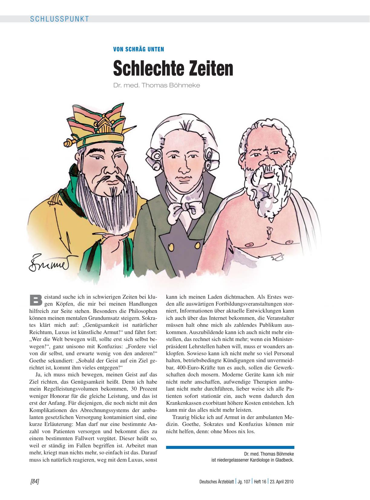 Vorschauseite 1: Von schräg unten: Schlechte Zeiten