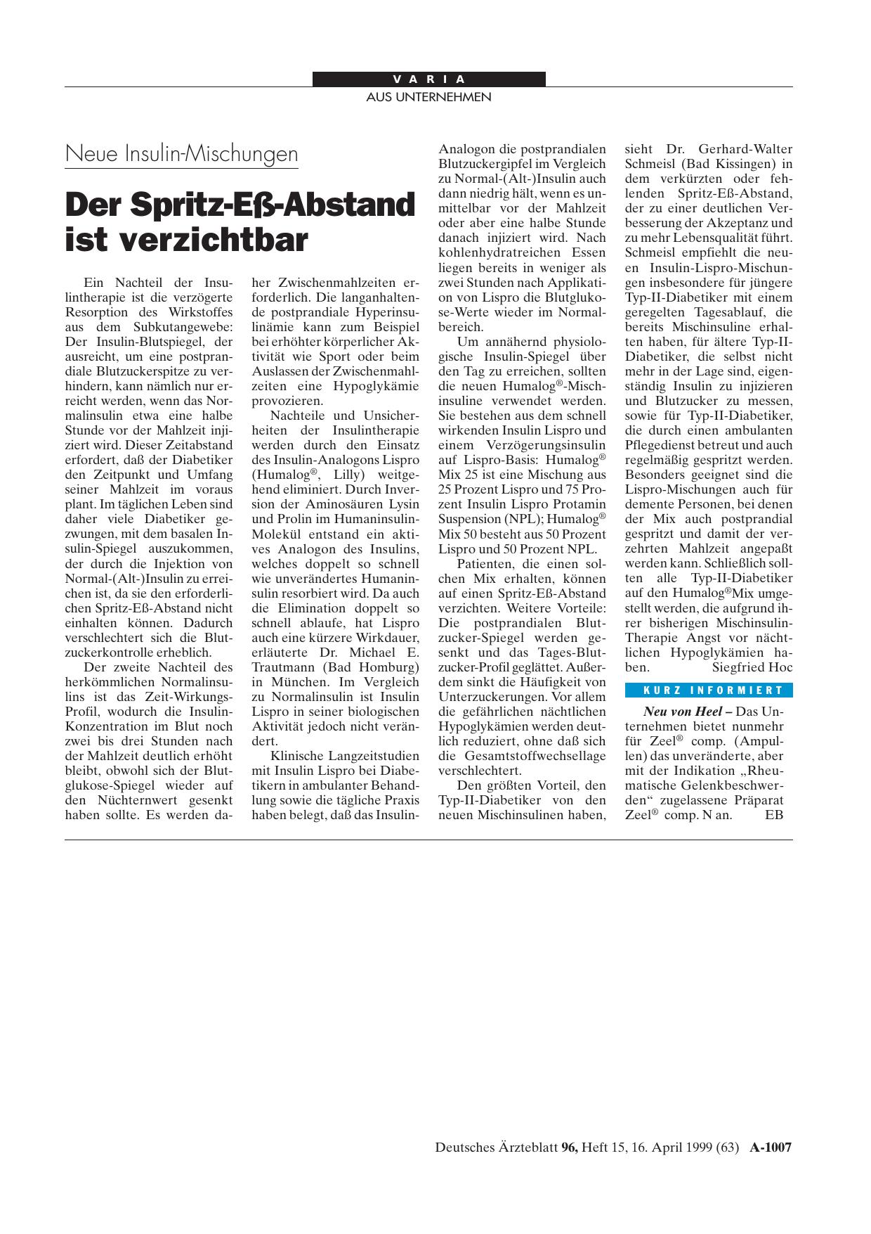 Vorschauseite 1: kurz informiert
