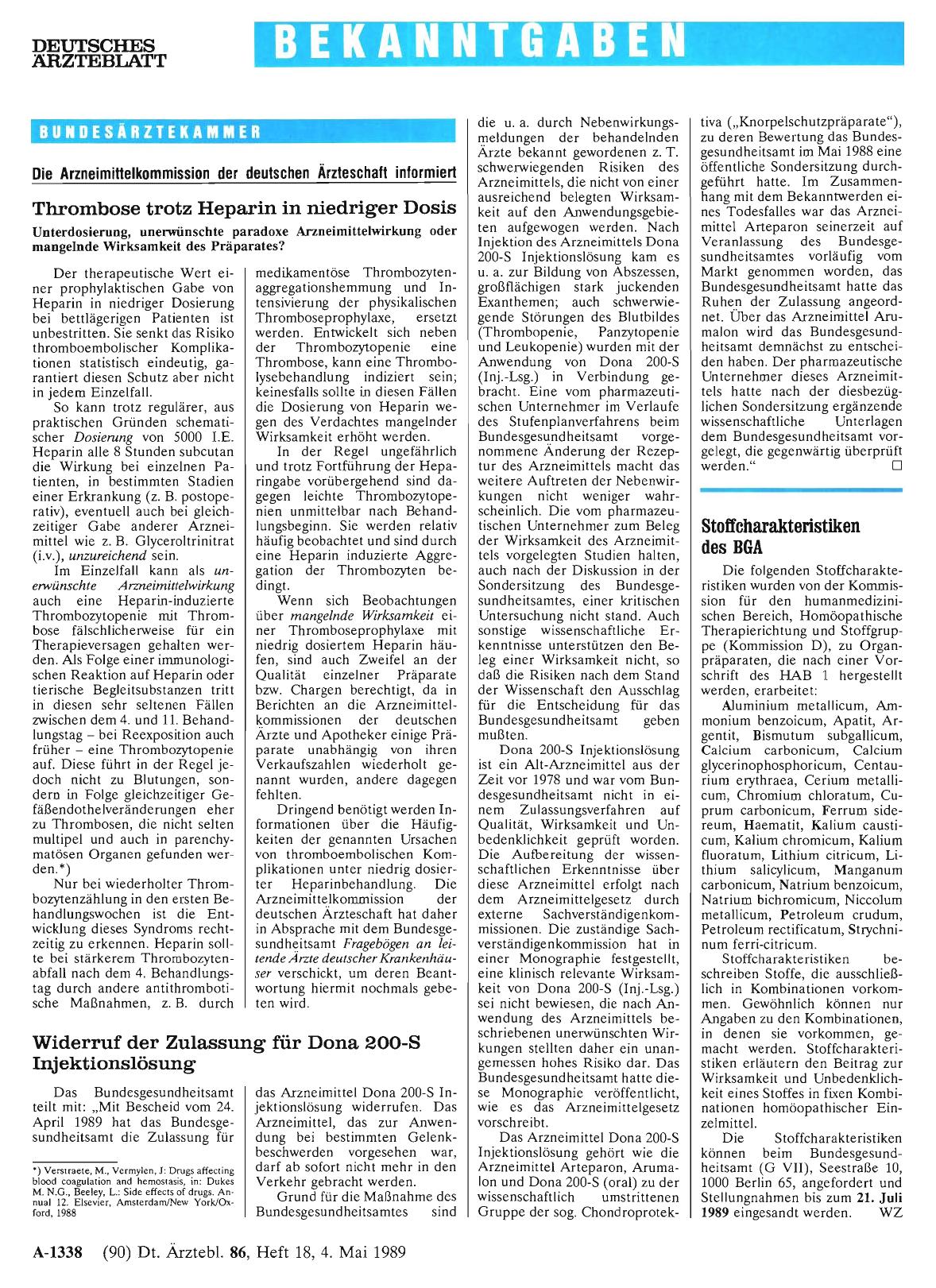 Vorschauseite 1: Stoffcharakteristiken des BGA