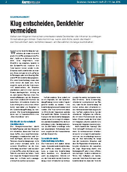 Vorschauseite 1: Selbstmanagement: Klug entscheiden, Denkfehler vermeiden