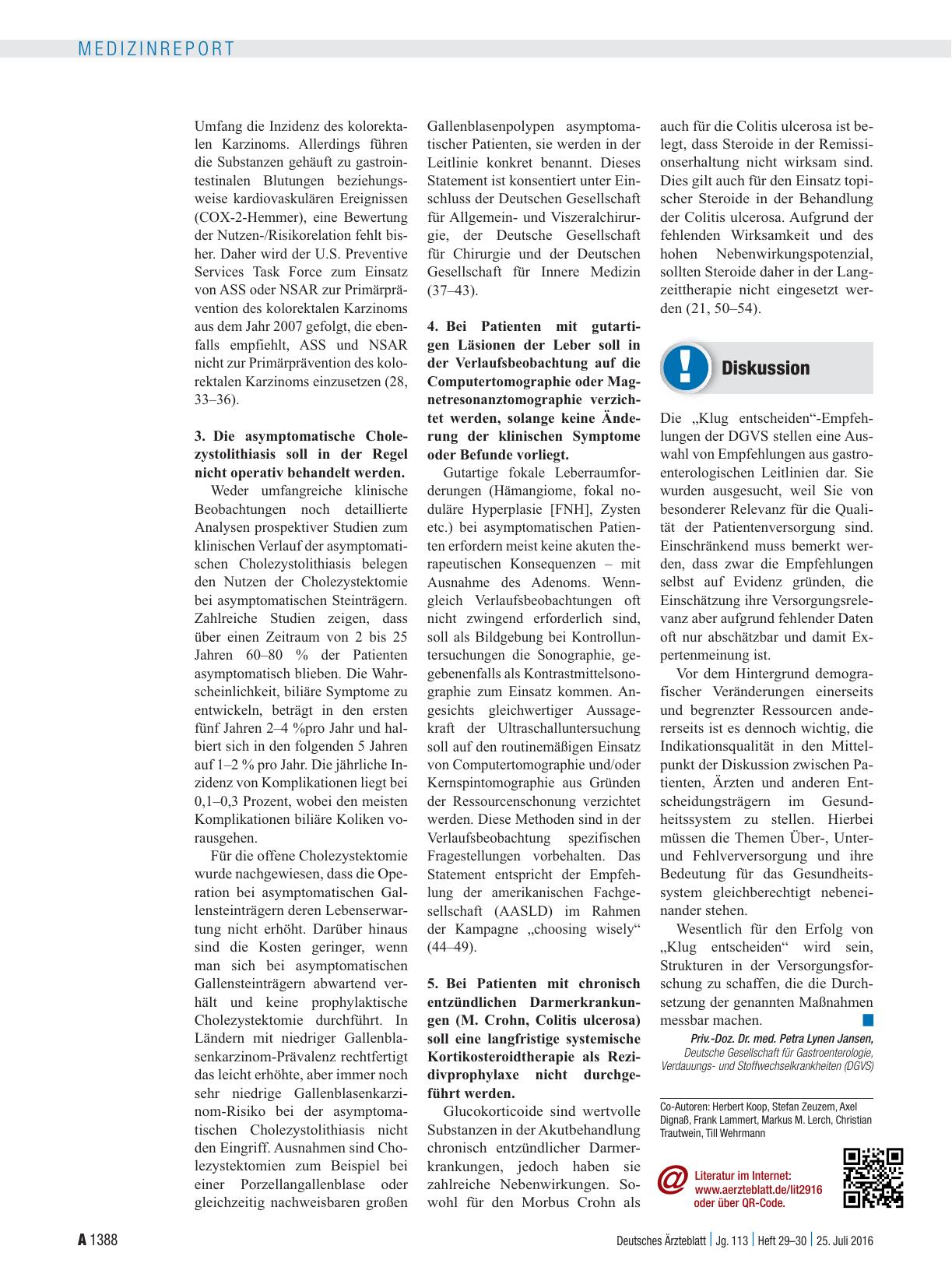 Vorschauseite 3: Klug entscheiden: . . . in der Gastroenterologie