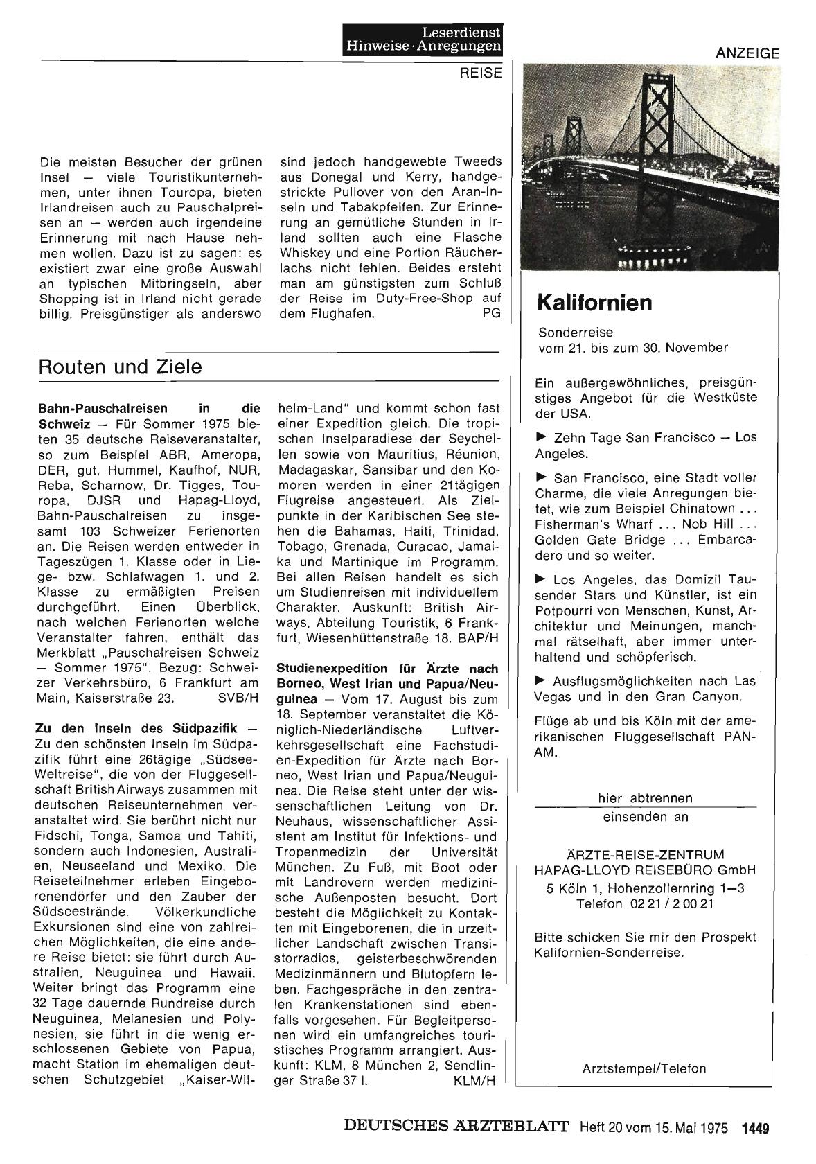 Vorschauseite 1: Routen und Ziele