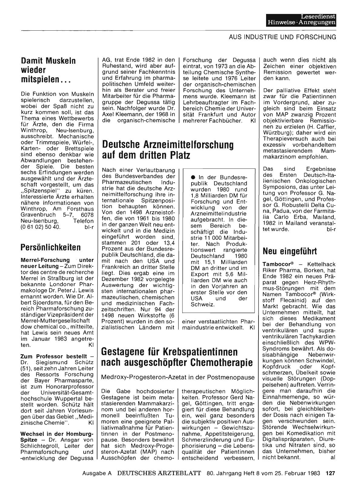 Vorschauseite 1: Damit Muskeln wieder mitspielen. ..