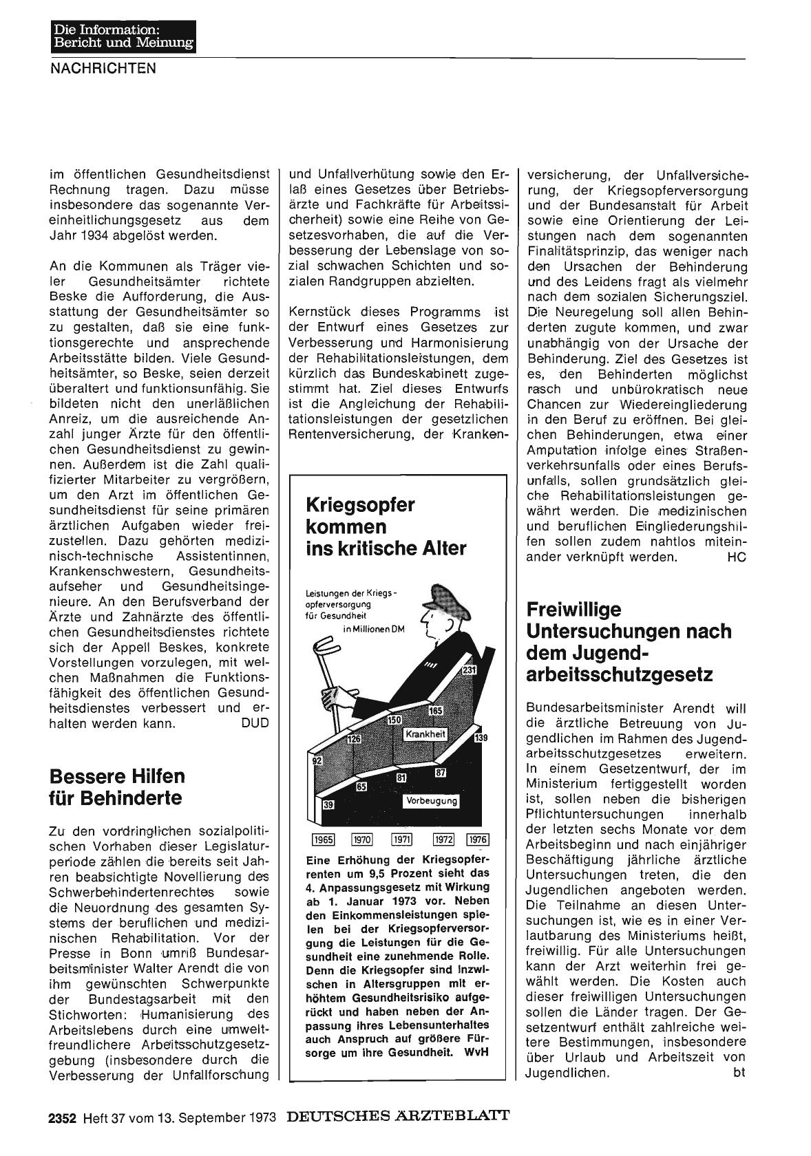 Vorschauseite 1: Bessere Hilfen für Behinderte