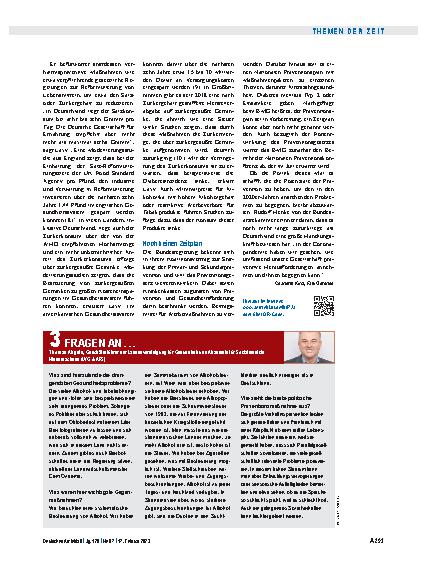 Vorschauseite 6: Prävention: Vorbeugen statt heilen