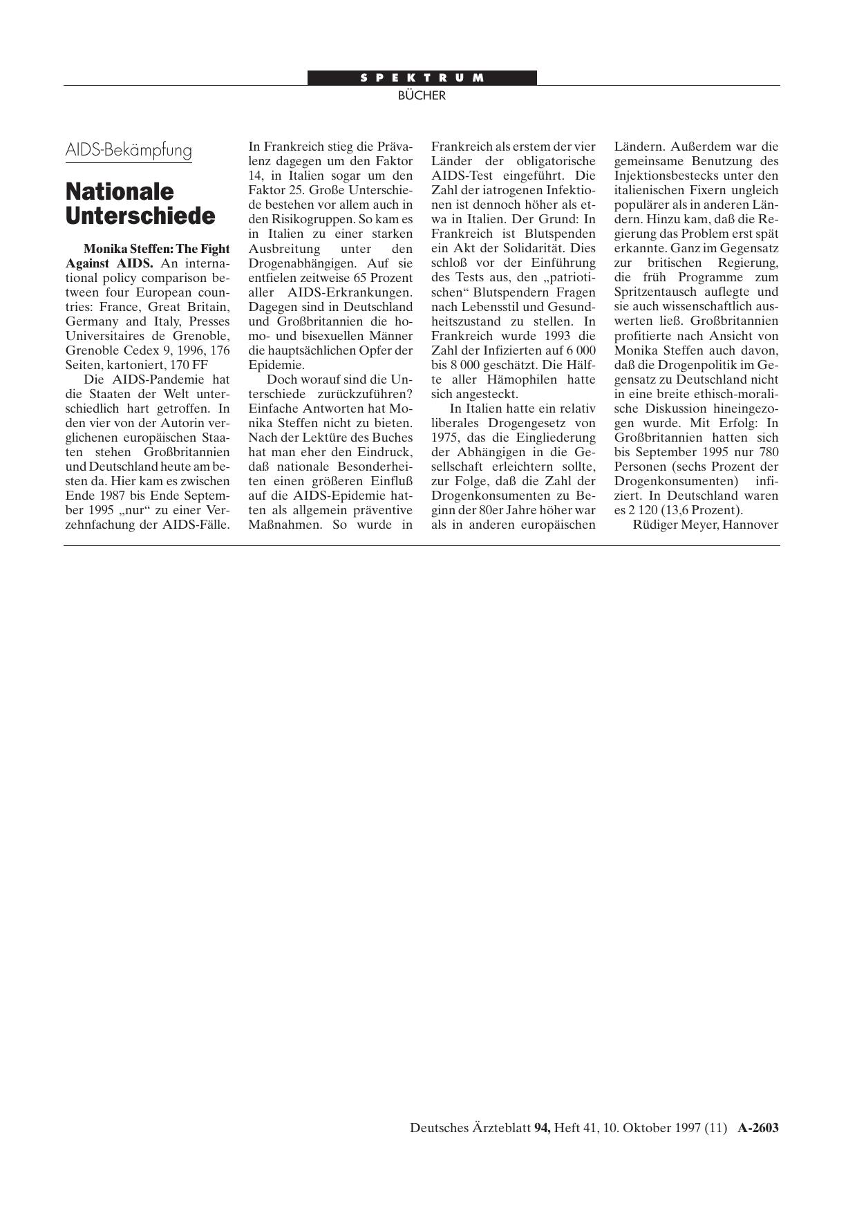 Vorschauseite 1: The Fight Against AIDS