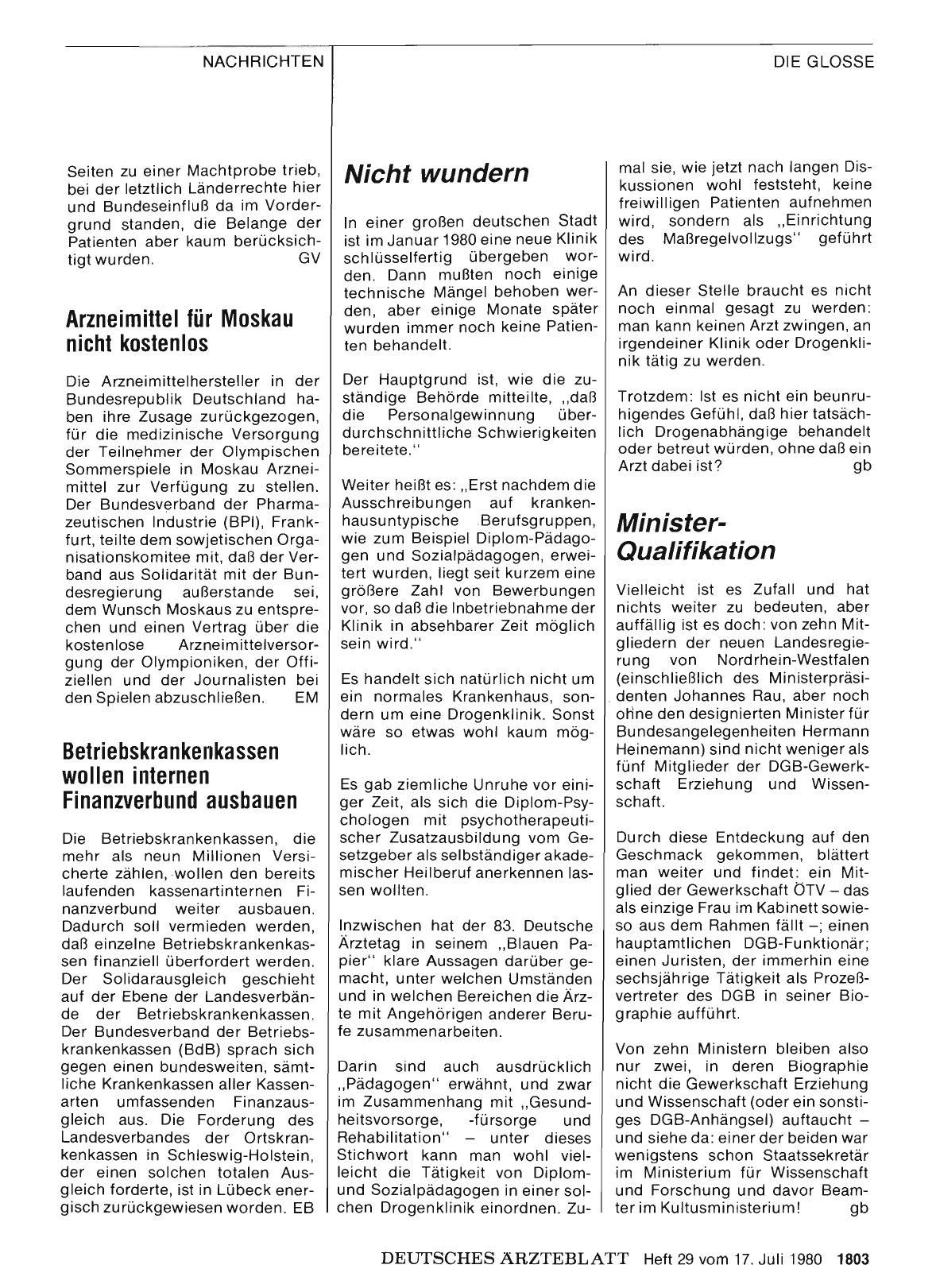 Vorschauseite 1: Arzneimittel für Moskau nicht kostenlos