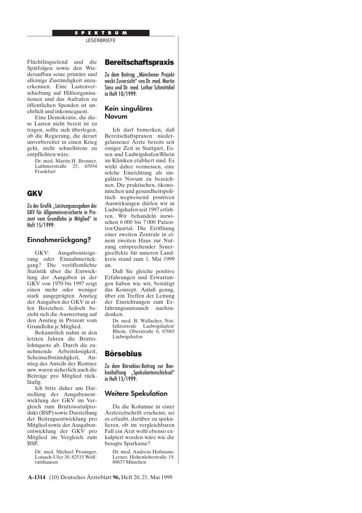 Vorschauseite 1: Bereitschaftspraxis: Kein singuläres Novum