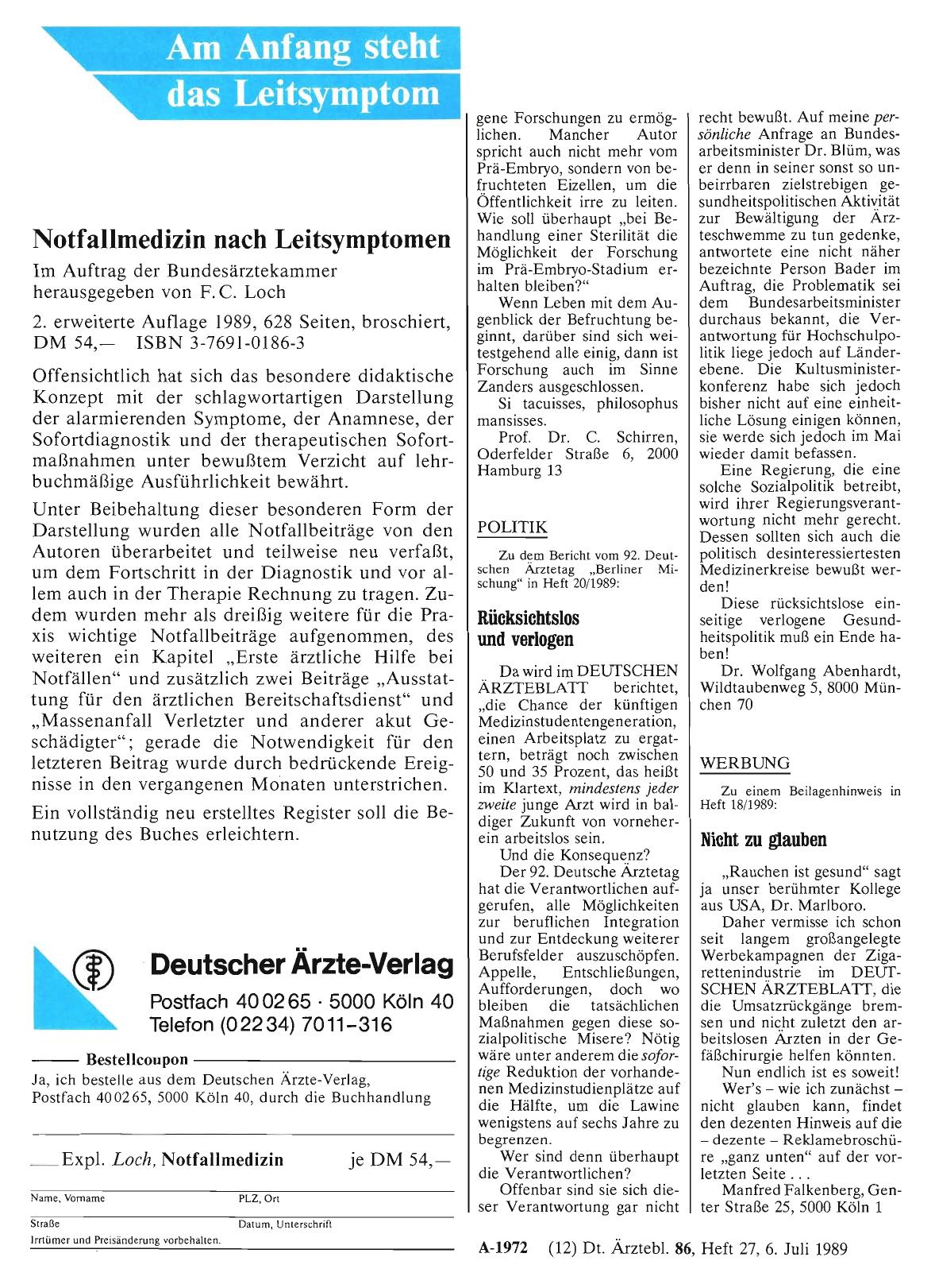 Vorschauseite 1: WERBUNG: Nicht zu glauben