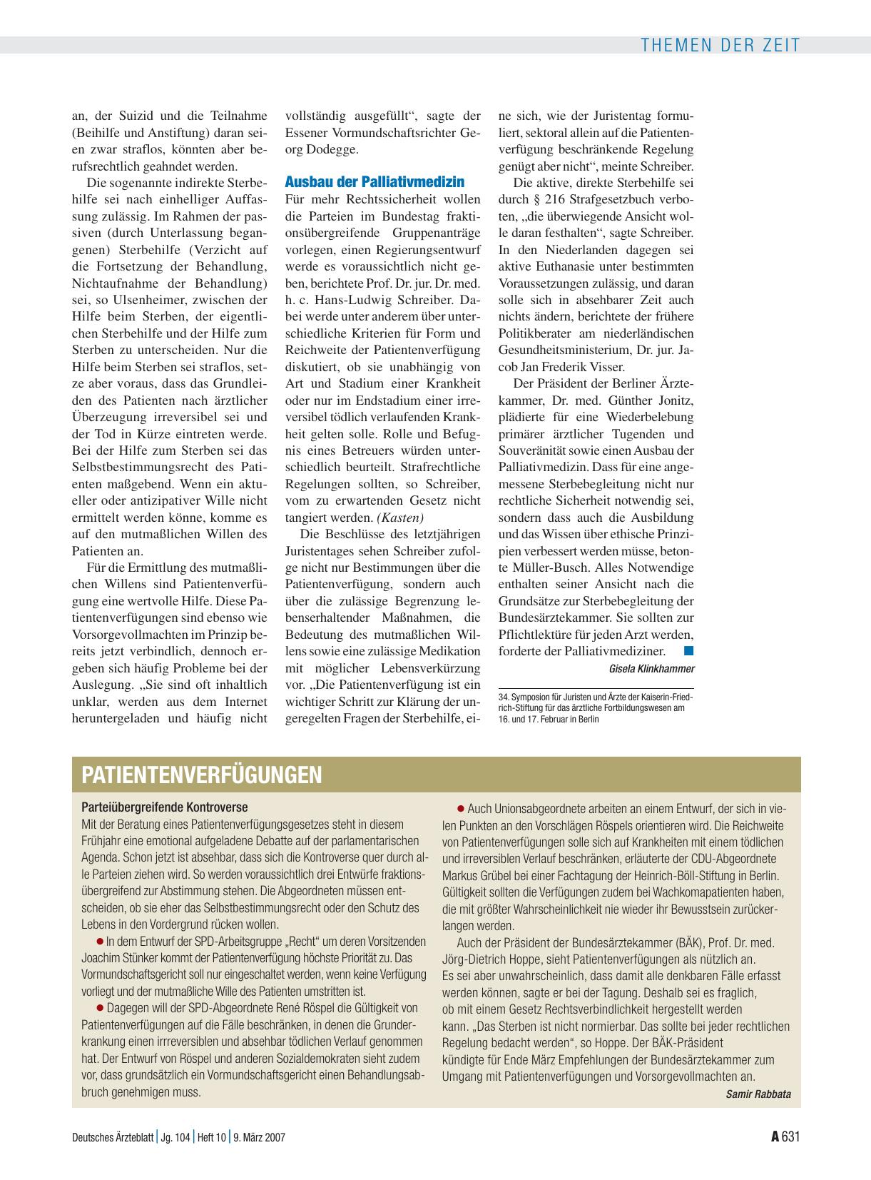 Vorschauseite 1: PatientenverfÜgungen