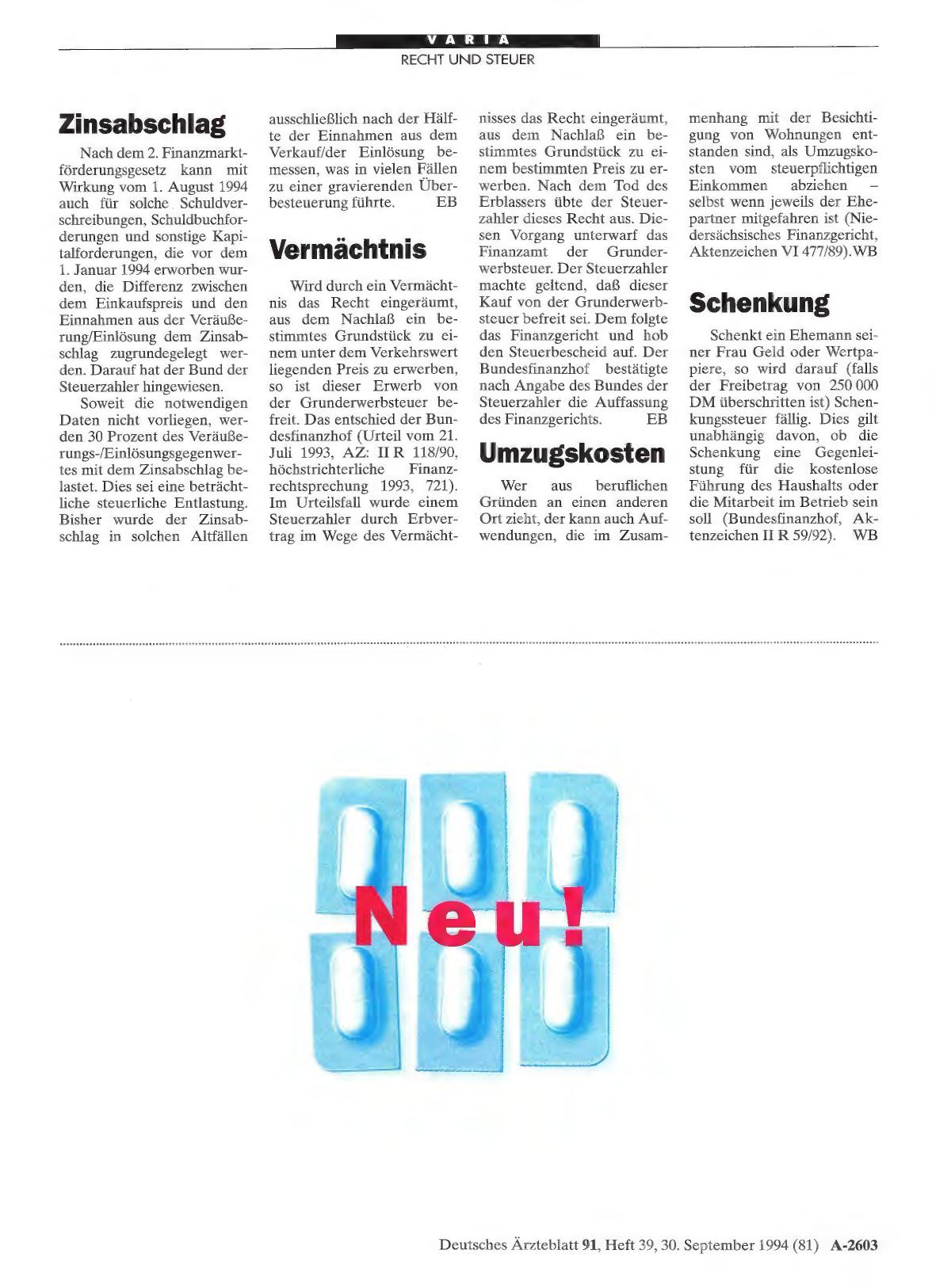 Vorschauseite 1: Schenkung