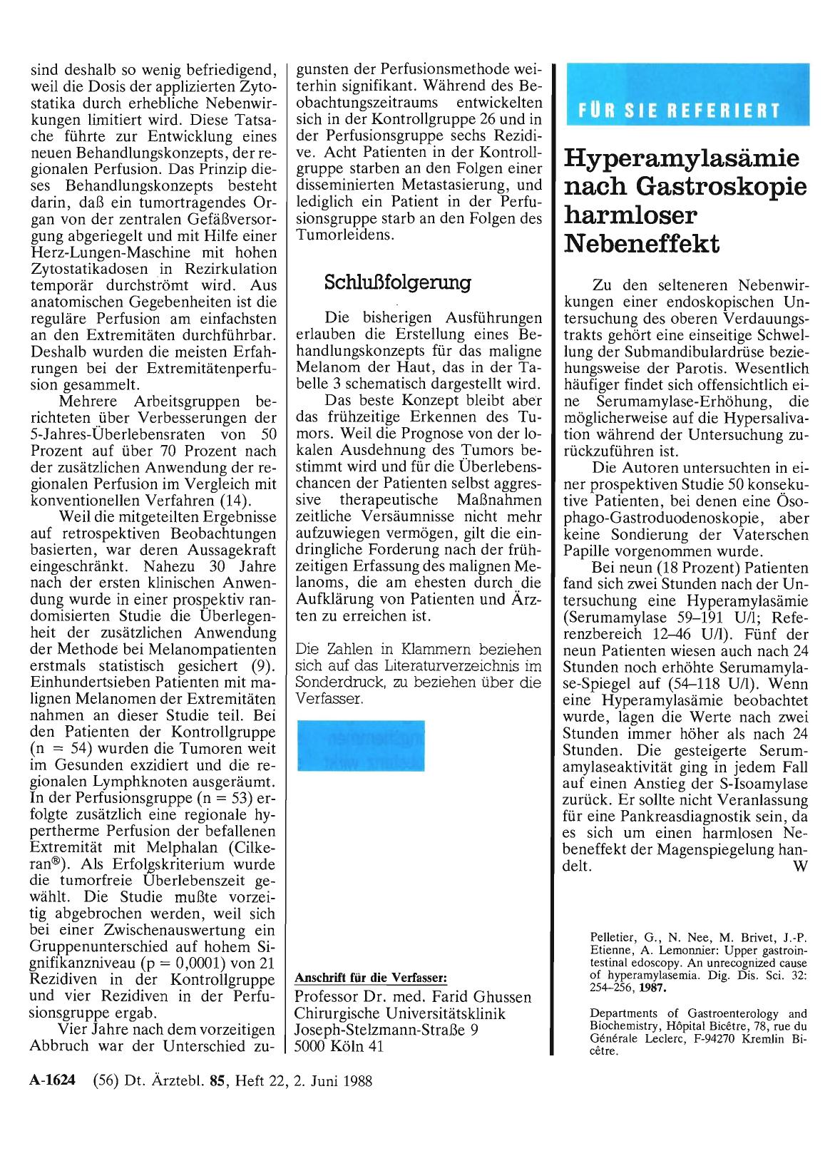 Vorschauseite 1: Hyperamylasämie nach Gastroskopie harmloser Nebeneffekt