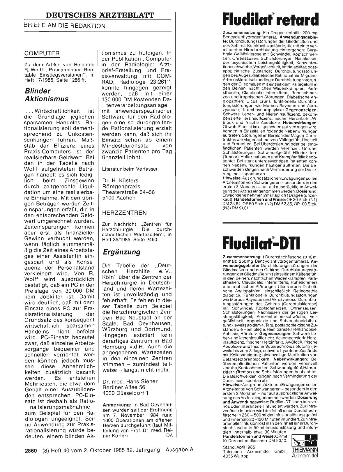 Vorschauseite 1: COMPUTER: Blinder Aktionismus