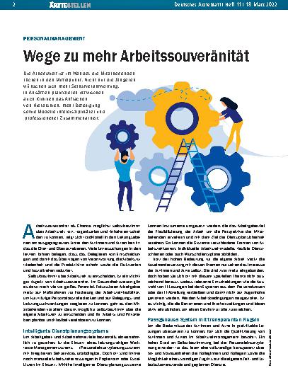 Vorschauseite 1: Personalmanagement: Wege zu mehr Arbeitssouveränität