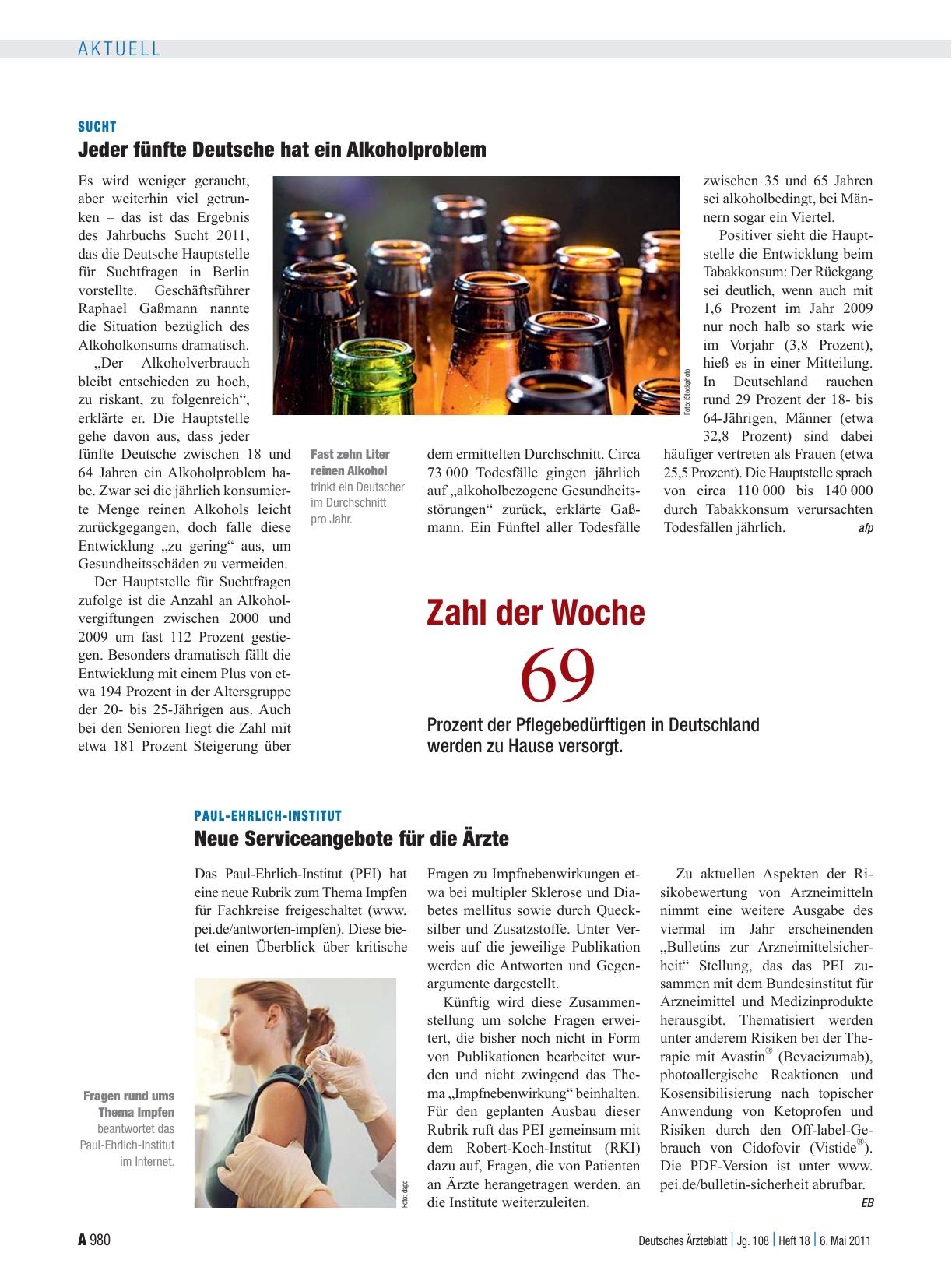 Vorschauseite 1: Zahl der Woche 69
