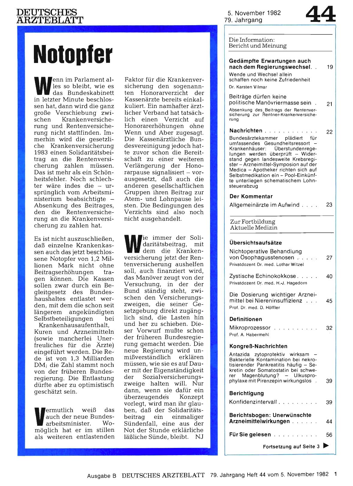 Vorschauseite 1: Notopfer