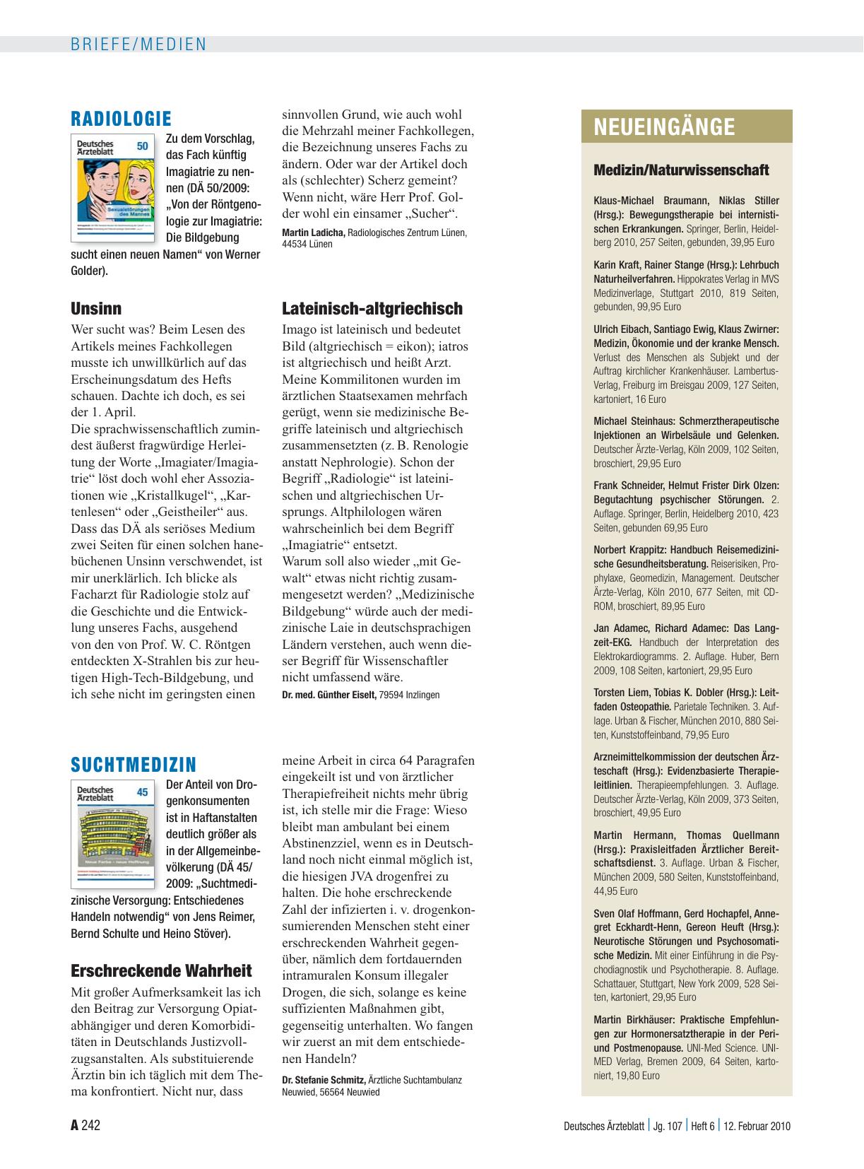 Vorschauseite 1: Radiologie: Unsinn