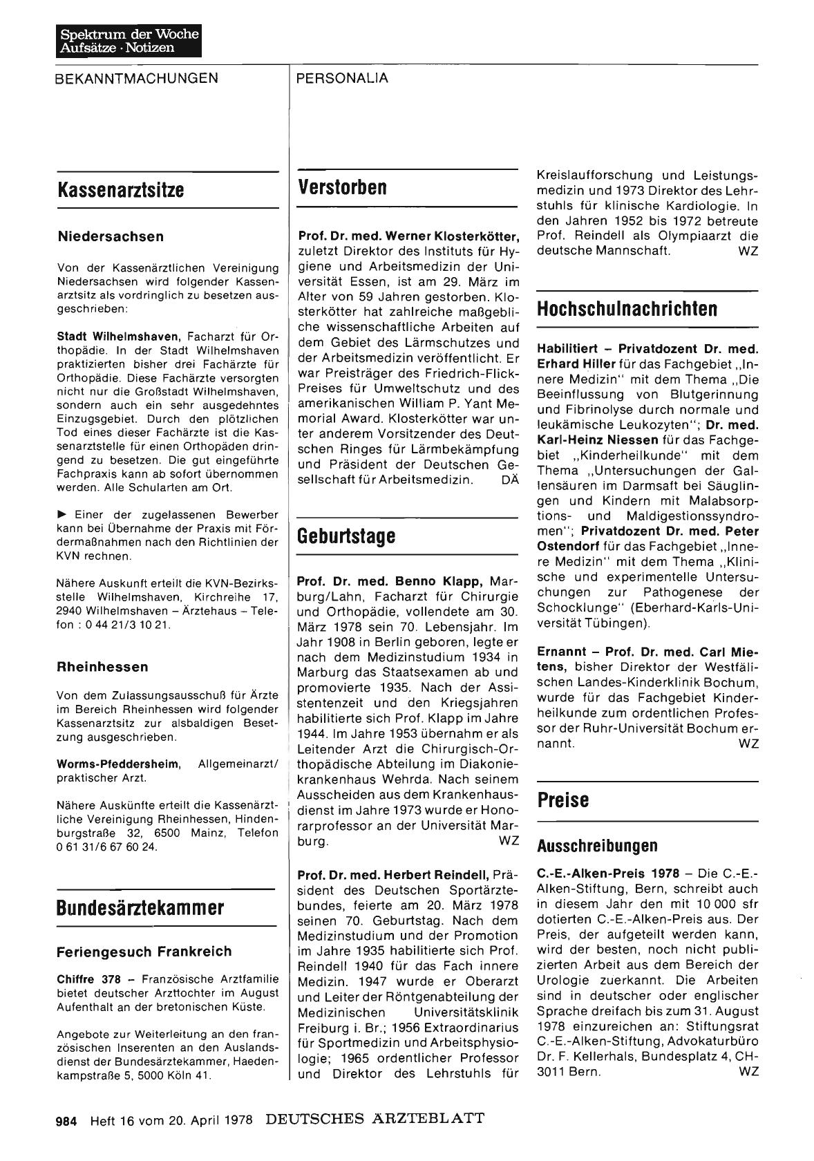 Vorschauseite 1: Verstorben