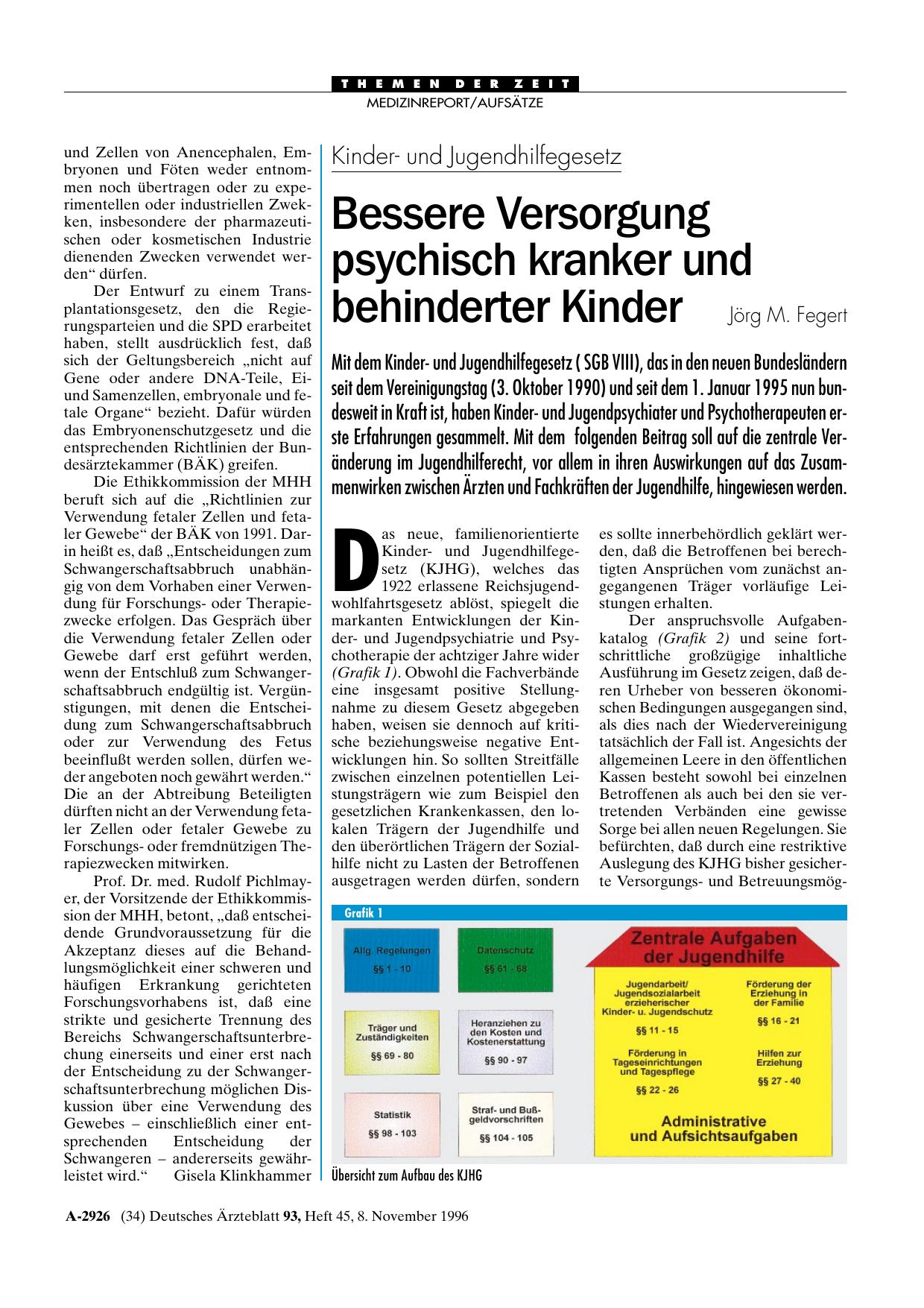 Vorschauseite 1: Kinderund Jugendhilfegesetz: Bessere Versorgung psychisch kranker und behinderter Kinder