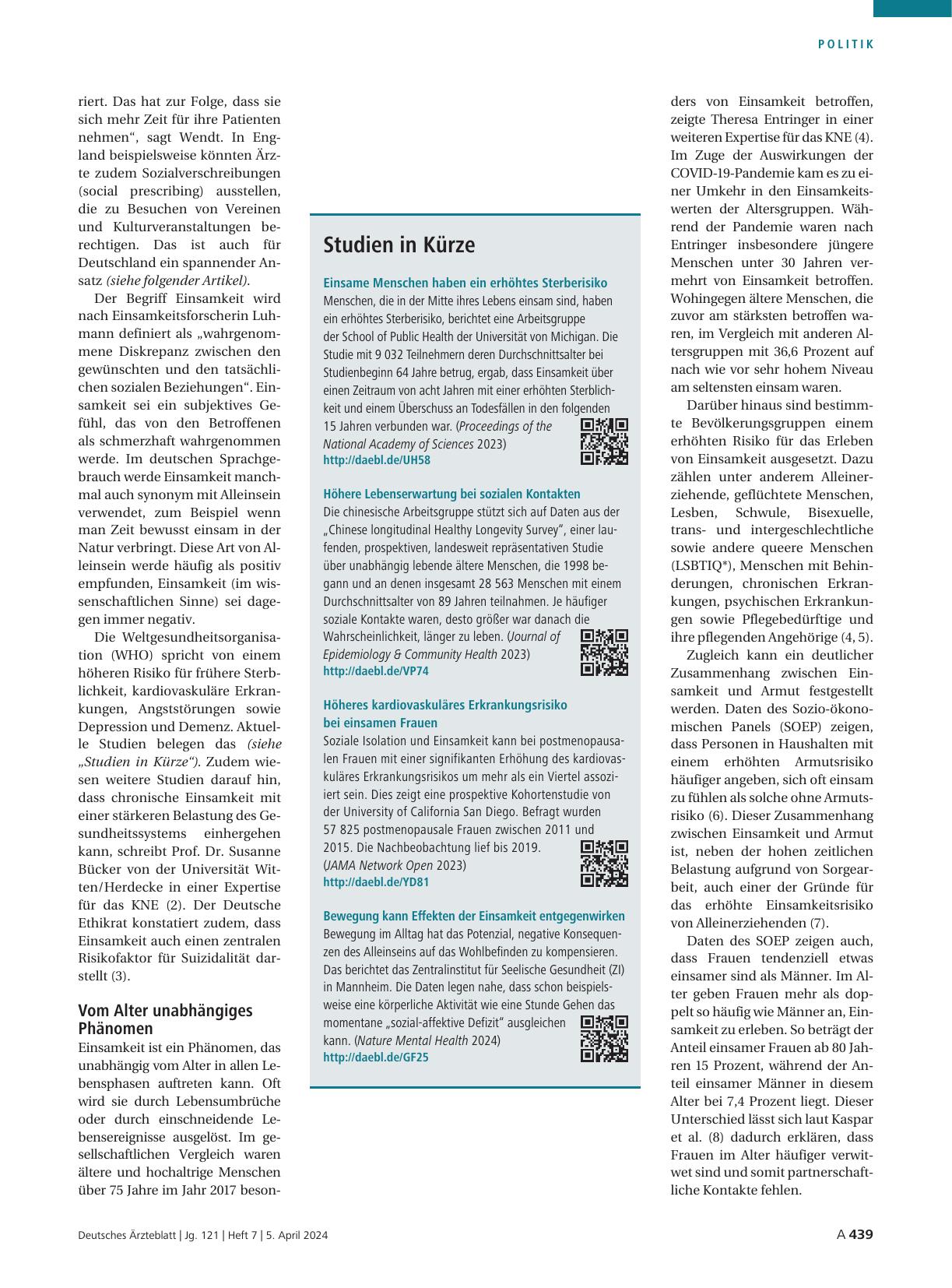 Vorschauseite 1: Studien in Kürze