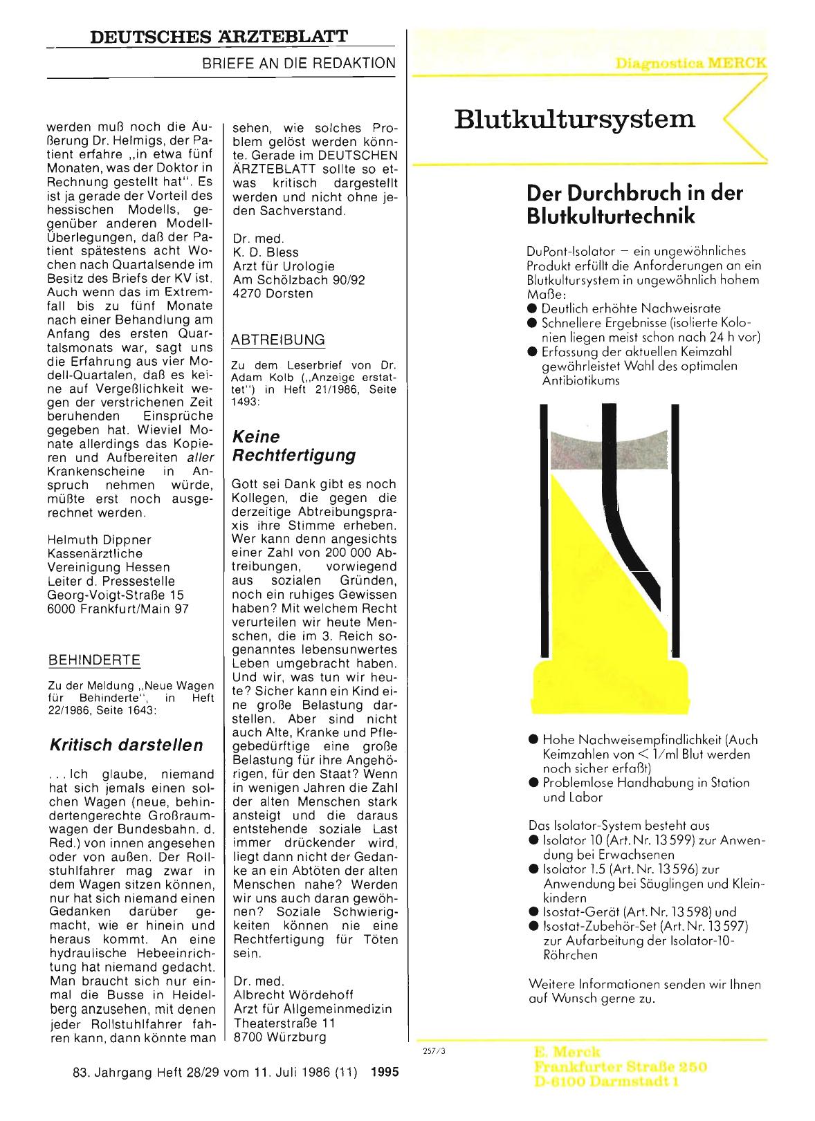 Vorschauseite 1: ABTREIBUNG: Keine Rechtfertigung
