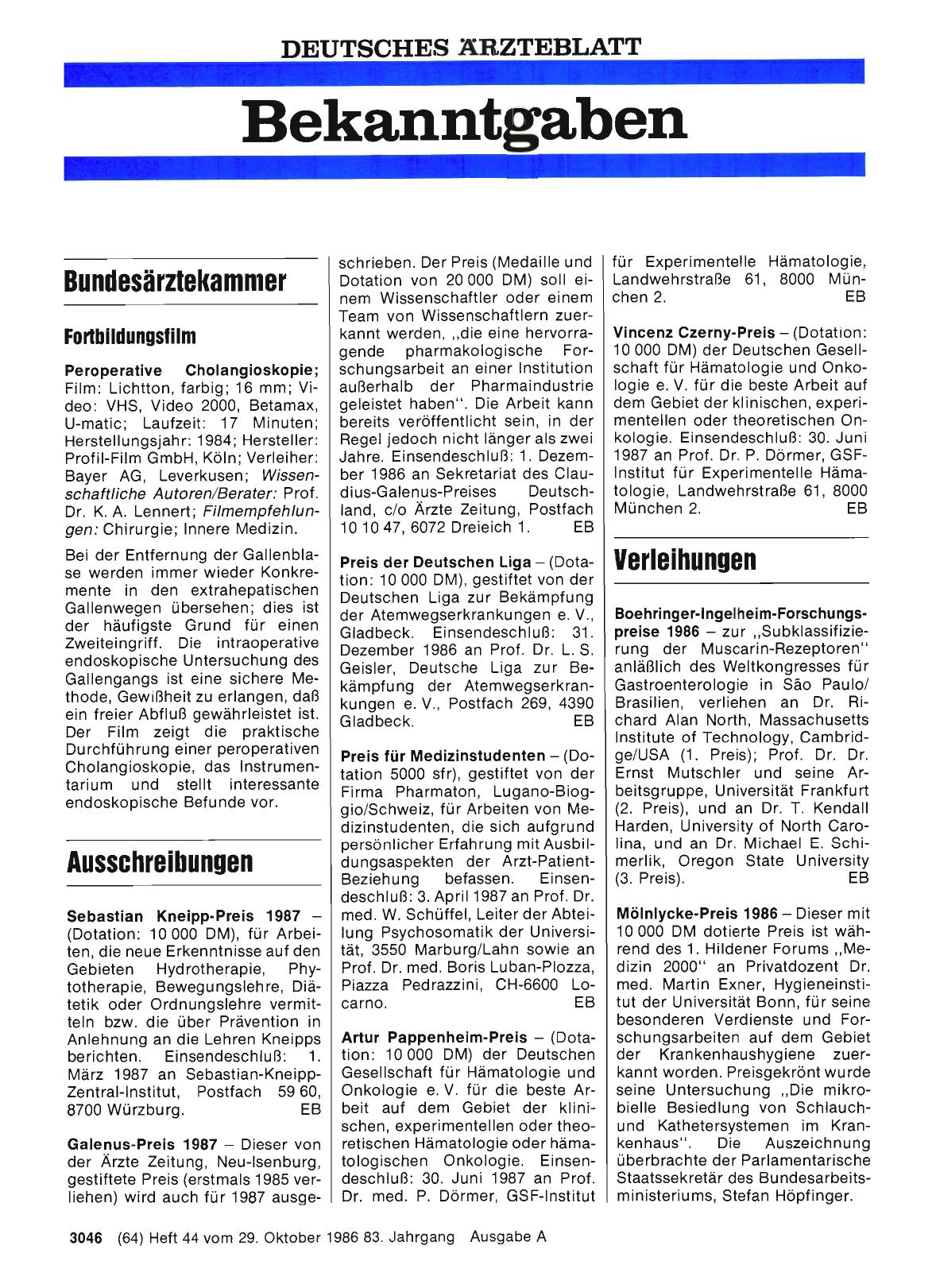 Vorschauseite 1: Preise