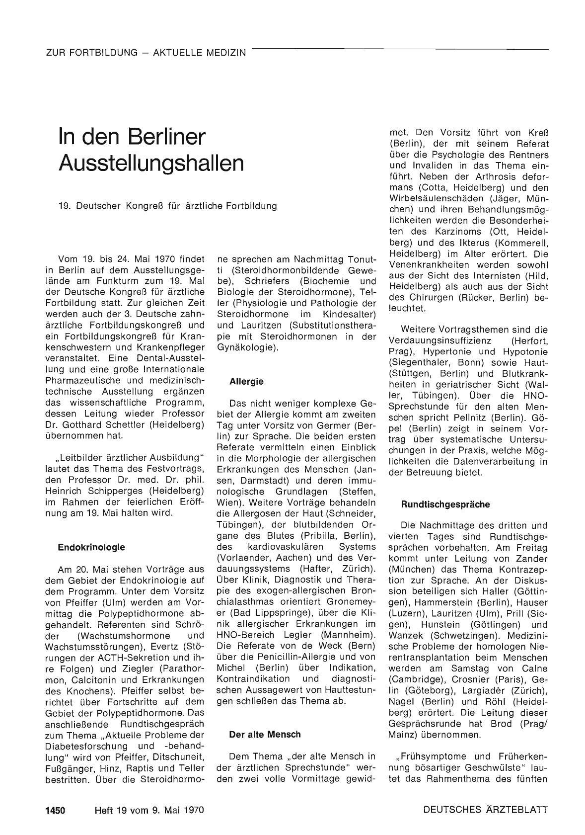Vorschauseite 1: In den Berliner Ausstellungshallen