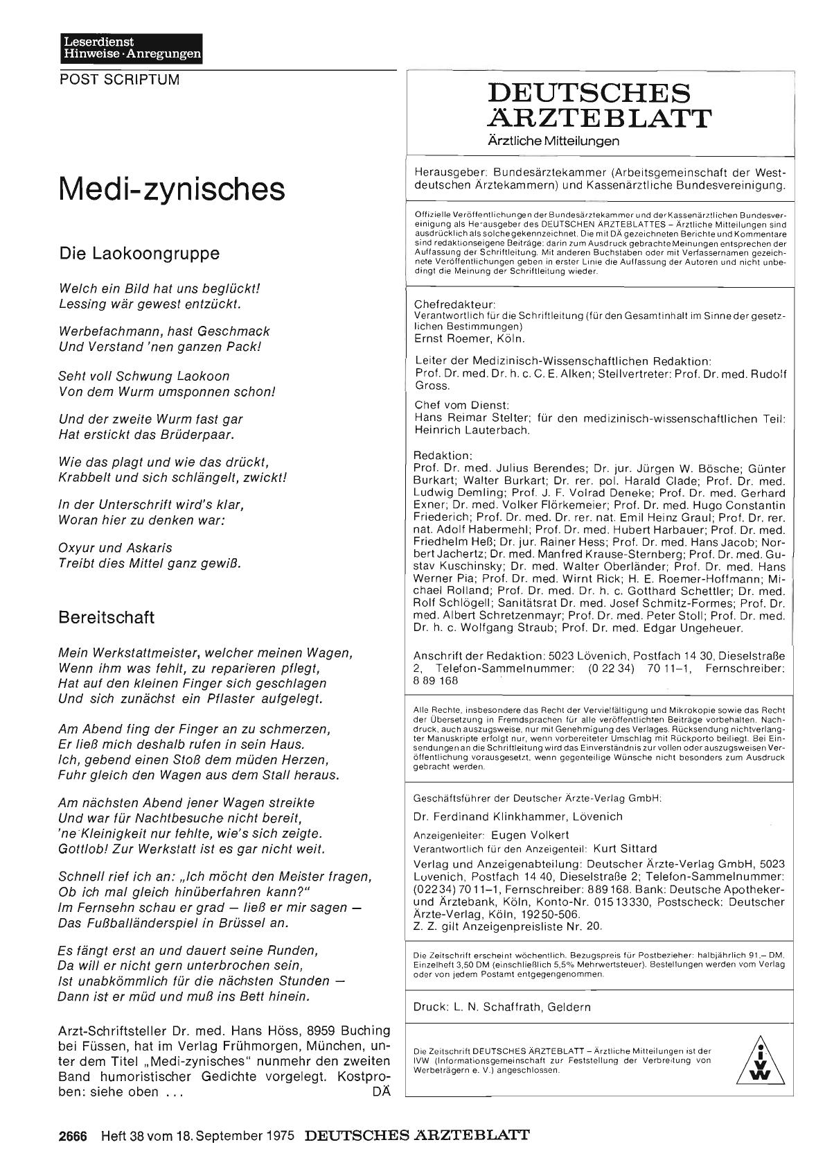 Vorschauseite 1: Medi-zynisches