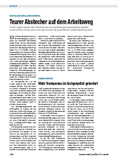 Vorschauseite 1: Krebspatienten: Mehr Transparenz im Arztgespräch gefordert