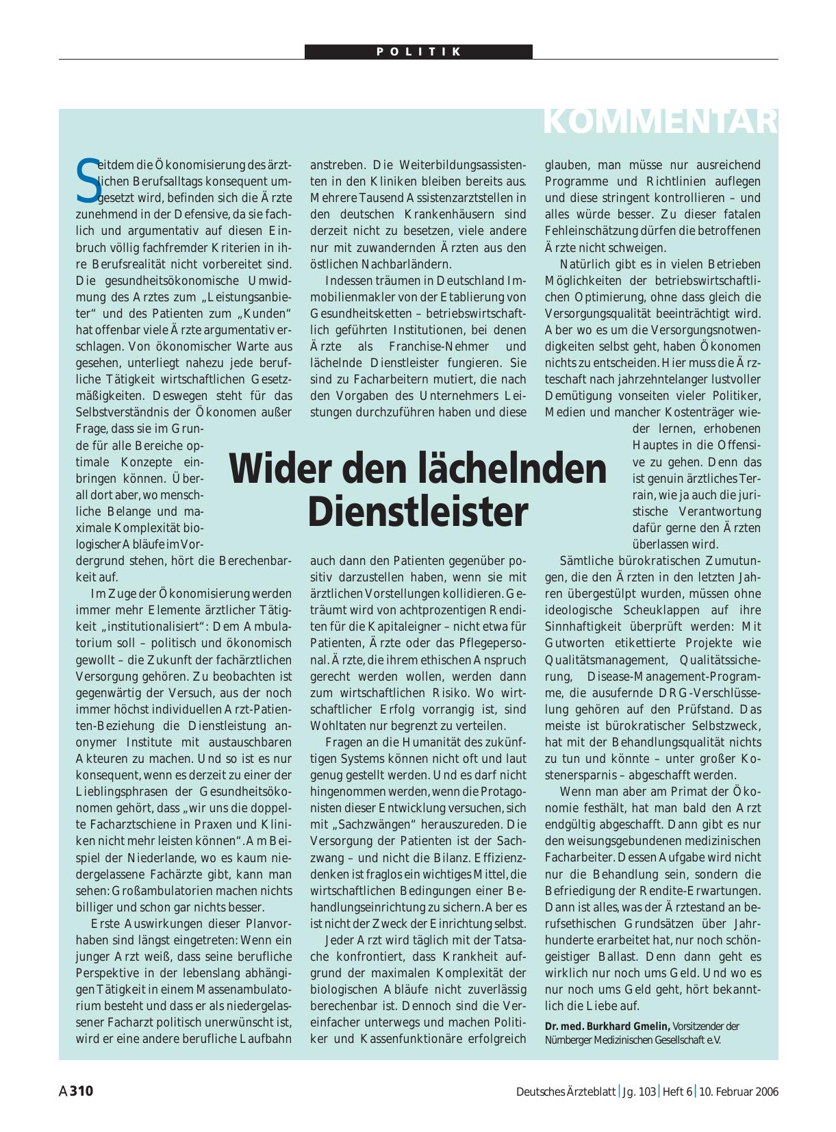 Vorschauseite 1: Wider den lächelnden Dienstleister