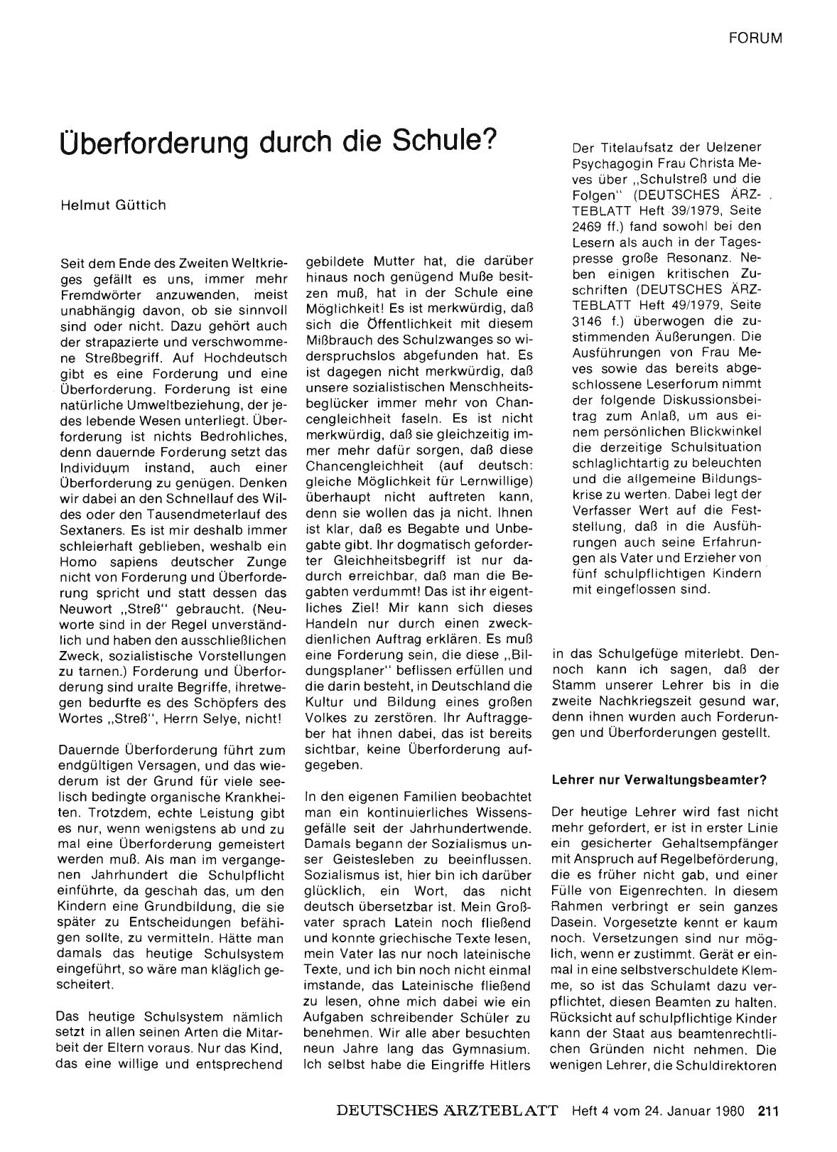 Vorschauseite 1: Überforderung durch die Schule?