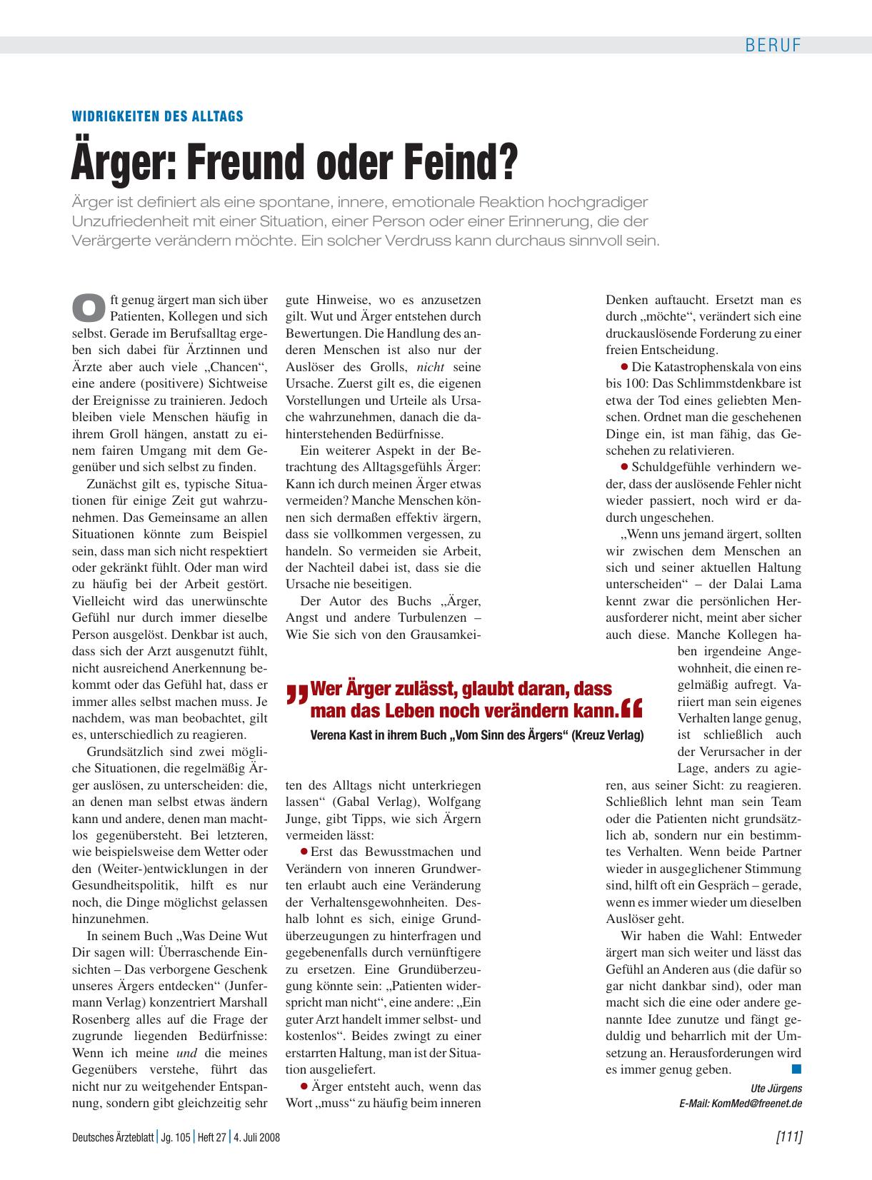 Vorschauseite 1: Widrigkeiten des Alltags - Ärger: Freund oder Feind?