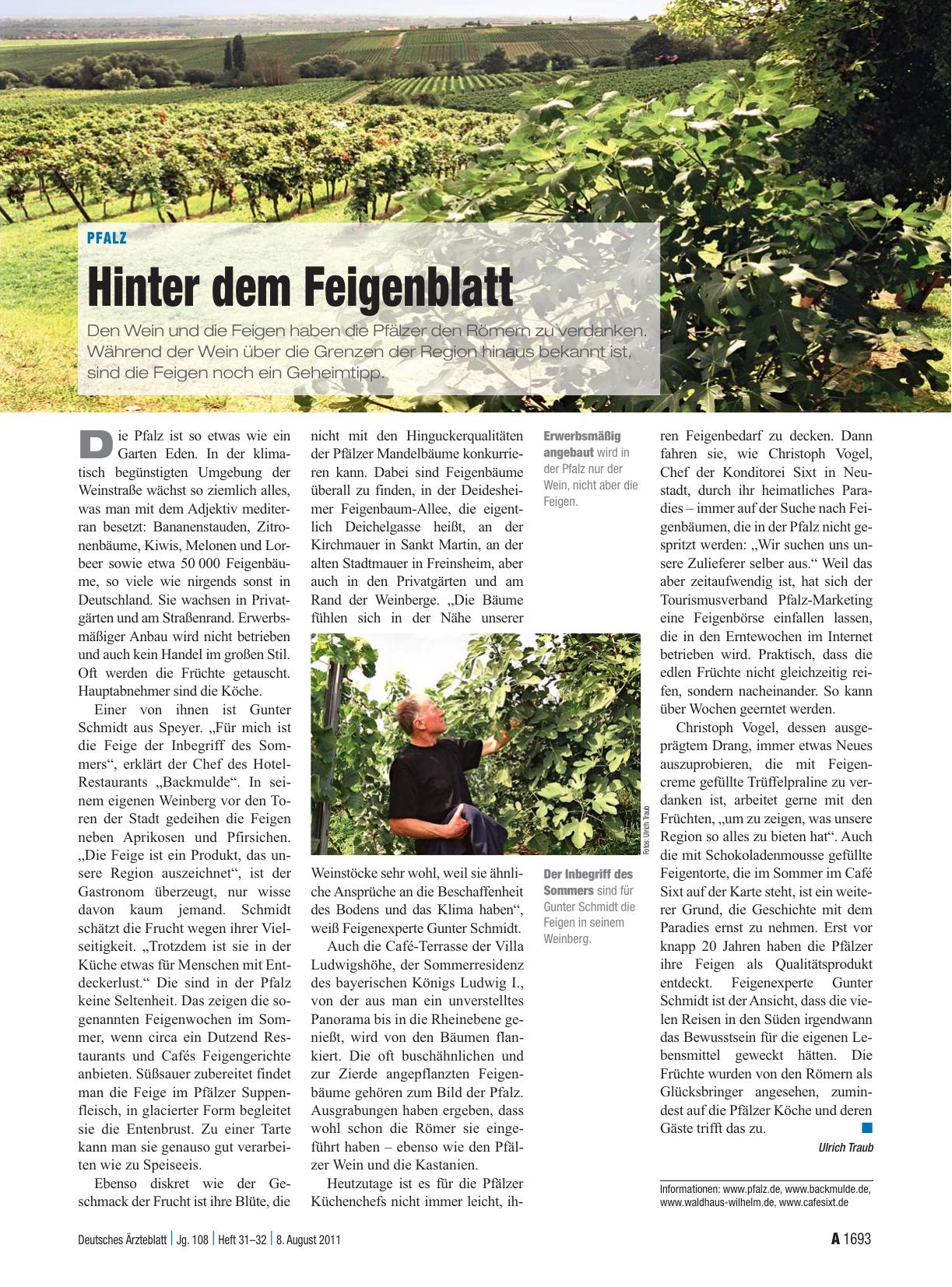 Vorschauseite 1: Pfalz: Hinter dem Feigenblatt