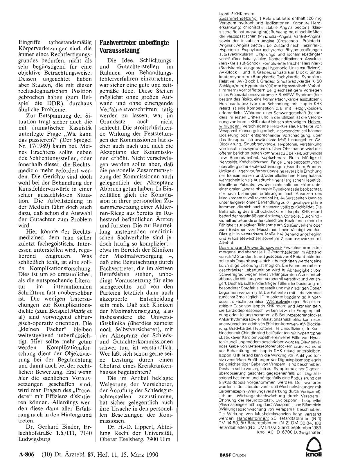 Vorschauseite 1: MEDIZINRECHT: Fachvertreter unbedingte Voraussetzung