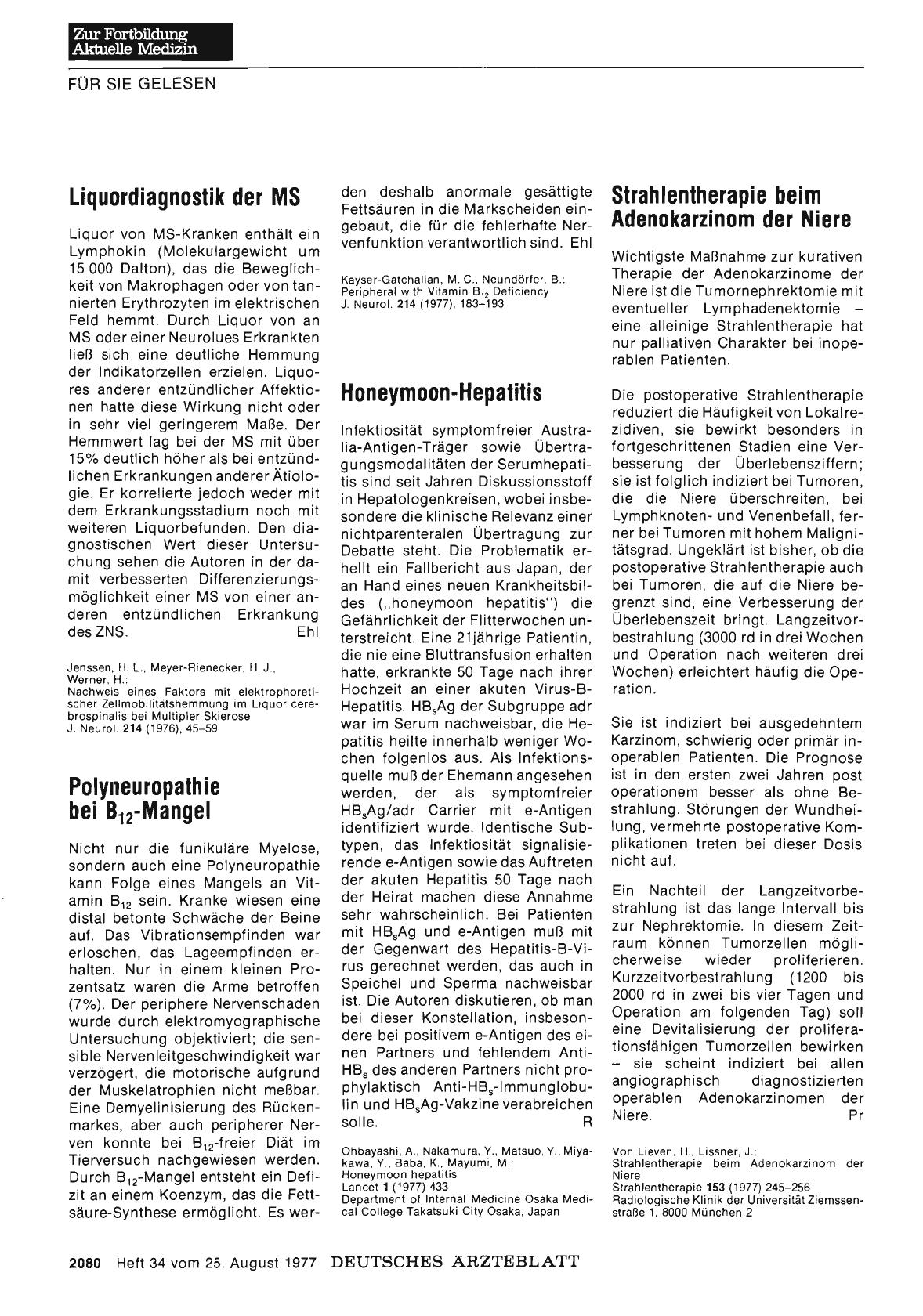 Vorschauseite 1: Liquordiagnostik der MS