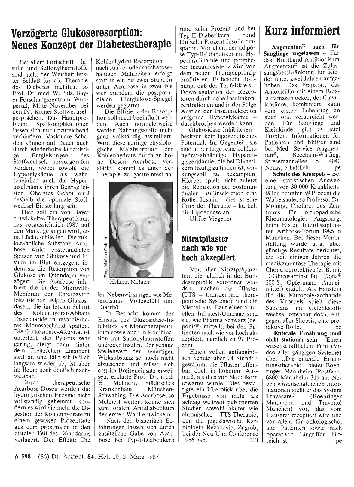 Vorschauseite 1: Kurz informiert