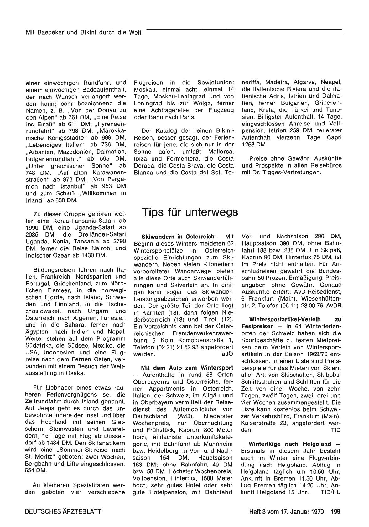 Vorschauseite 1: Tips für unterwegs