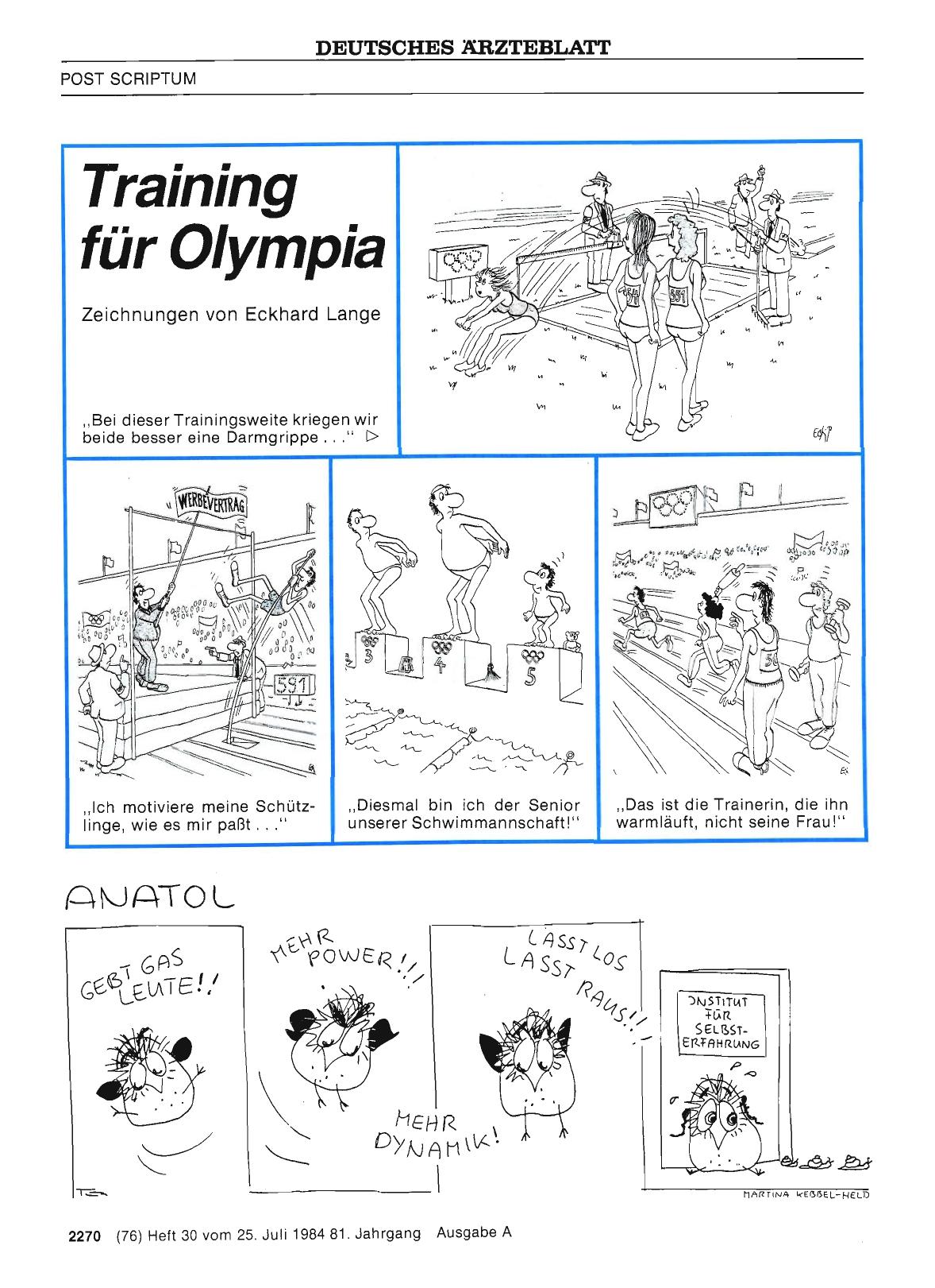 Vorschauseite 1: Training für Olympia