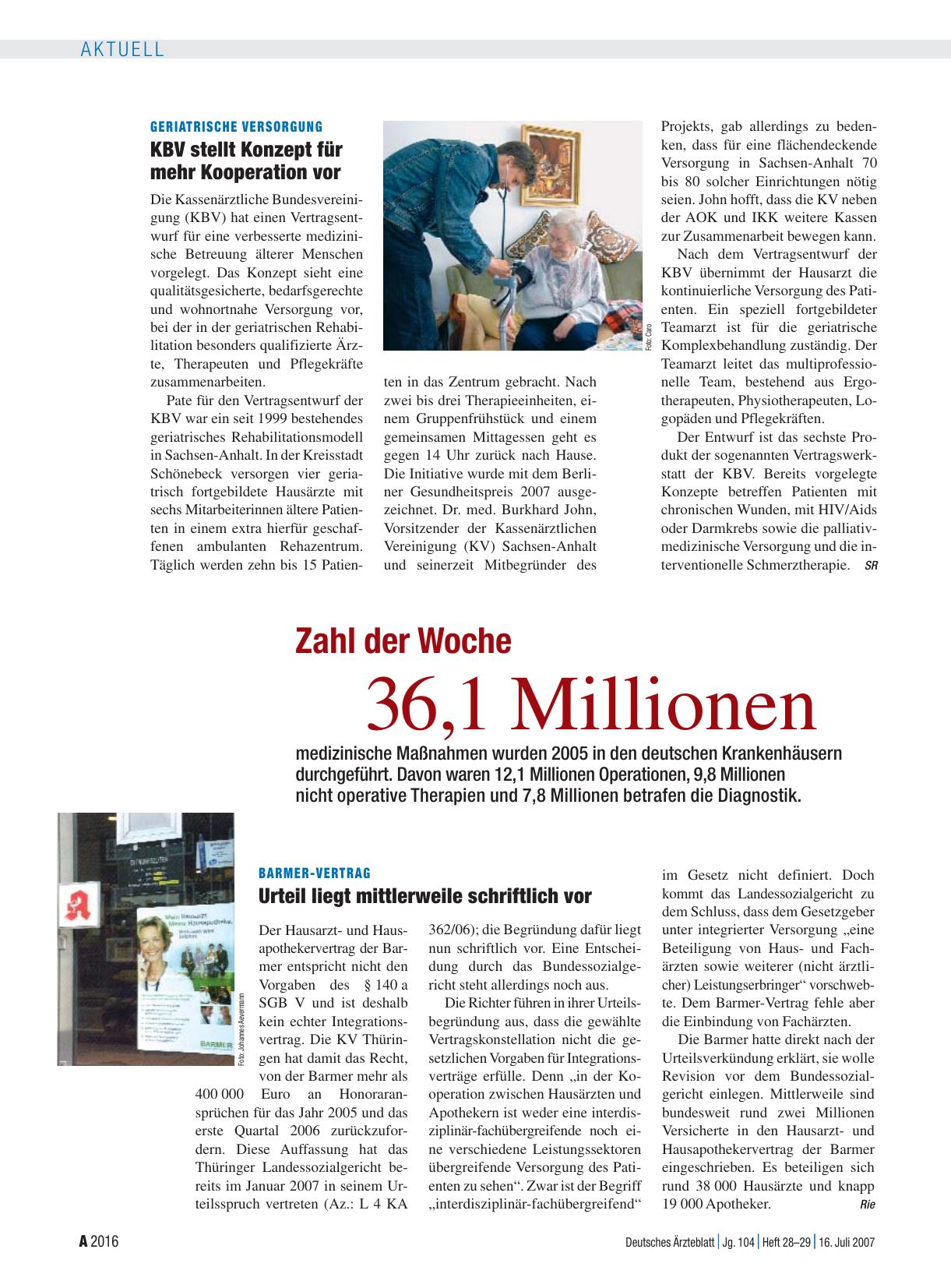 Vorschauseite 1: Zahl der Woche