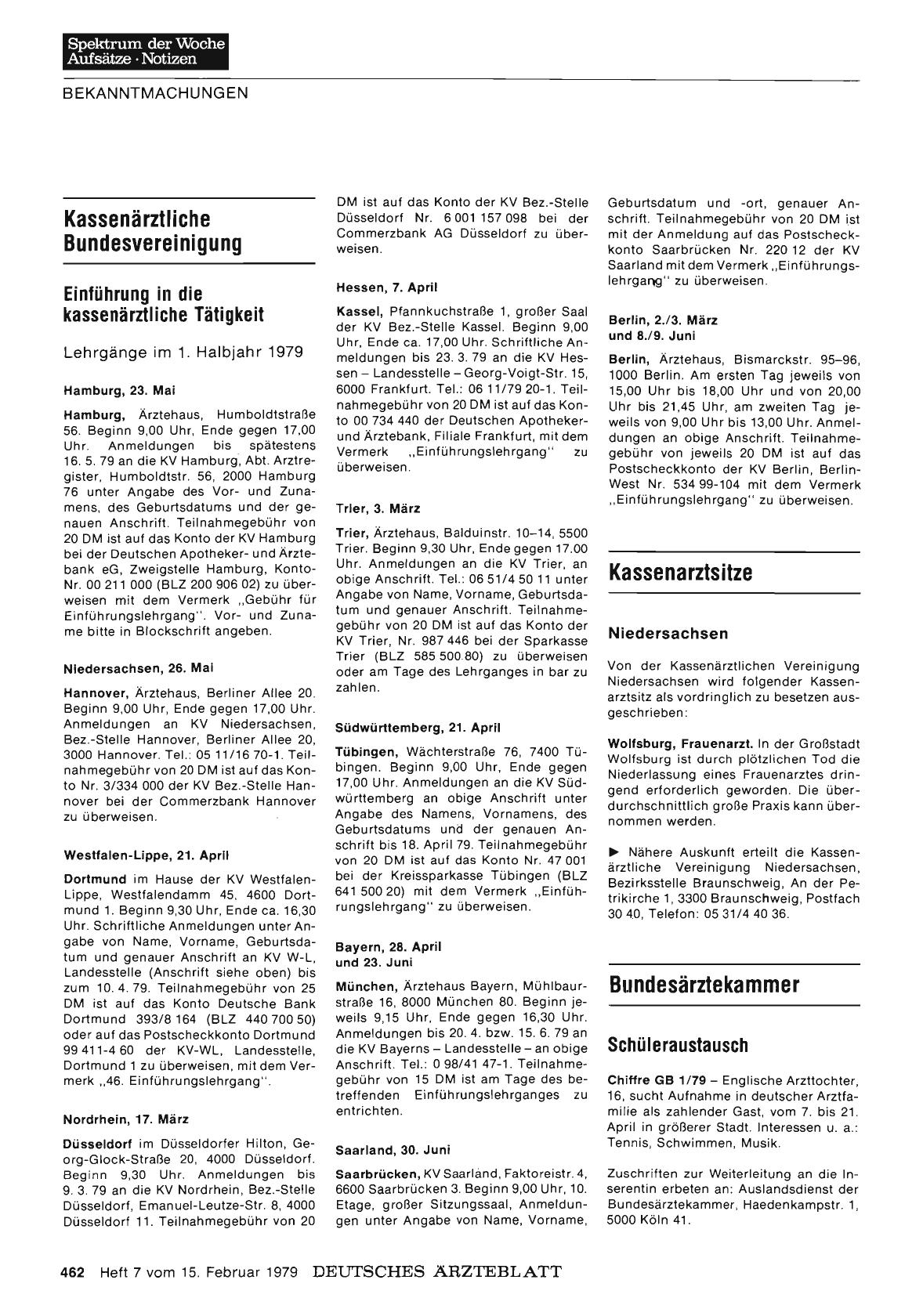 Vorschauseite 1: Kassenarztsitze