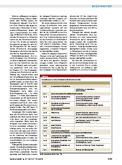 Vorschauseite 2: Divertikelkrankheit und Divertikulitis: Althergebrachte Vorstellungen werden auf den Kopf gestellt