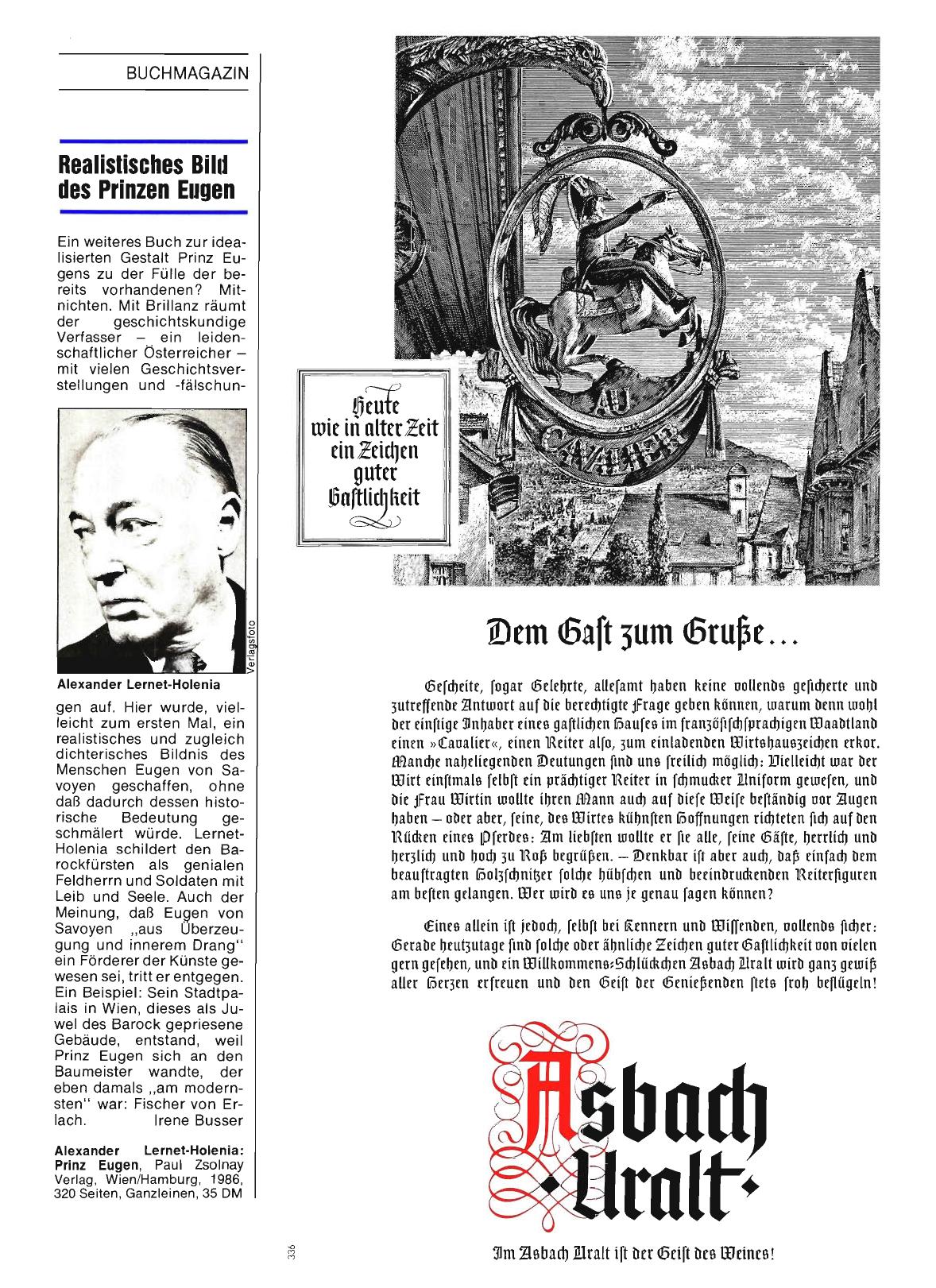 Vorschauseite 1: Realistisches Bild des Prinzen Eugen
