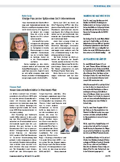 Vorschauseite 1: Namen und Nachrichten