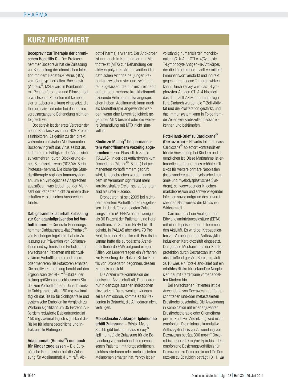 Vorschauseite 1: Kurz informiert
