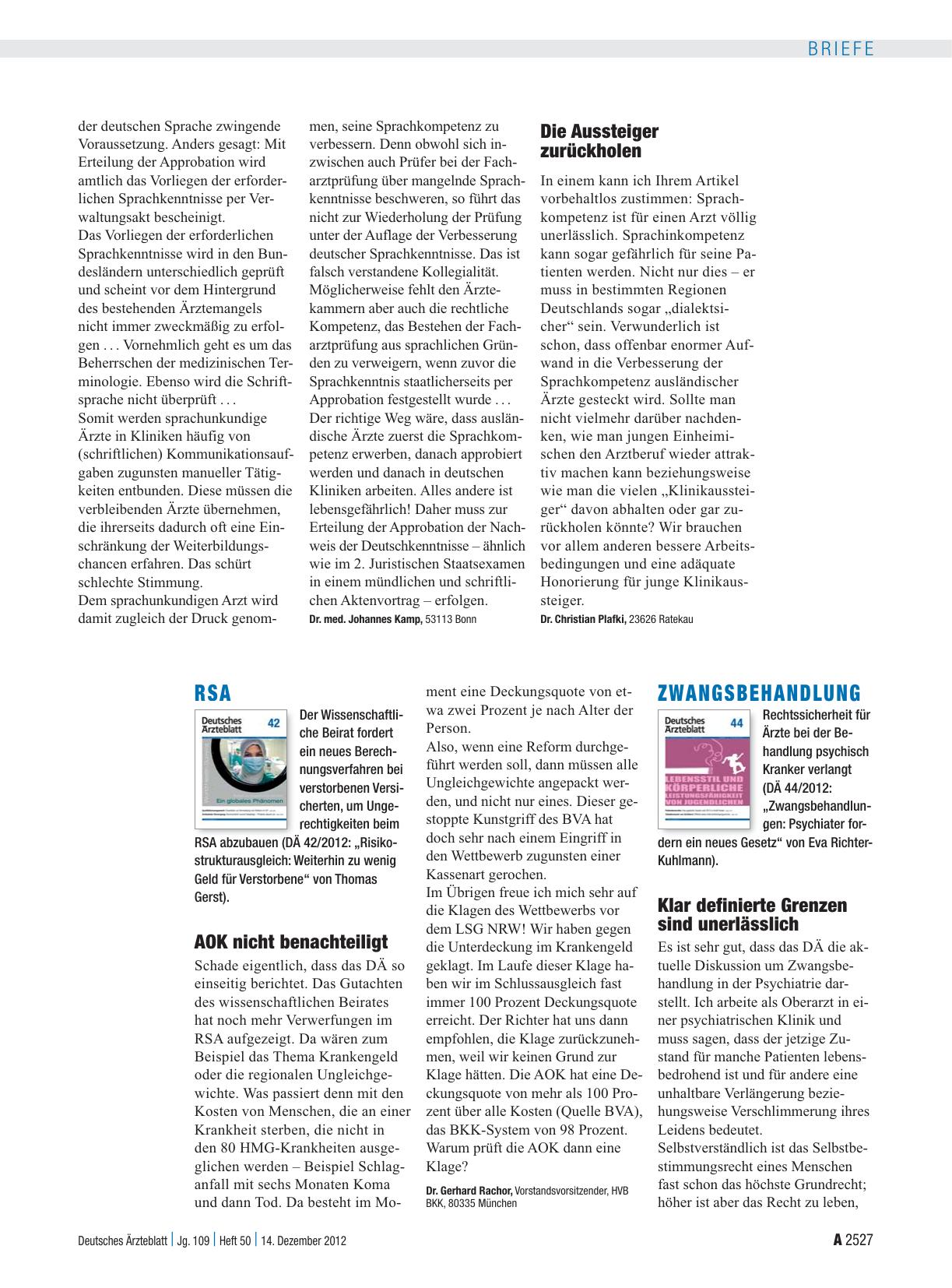 Vorschauseite 1: RSA: AOK nicht benachteiligt