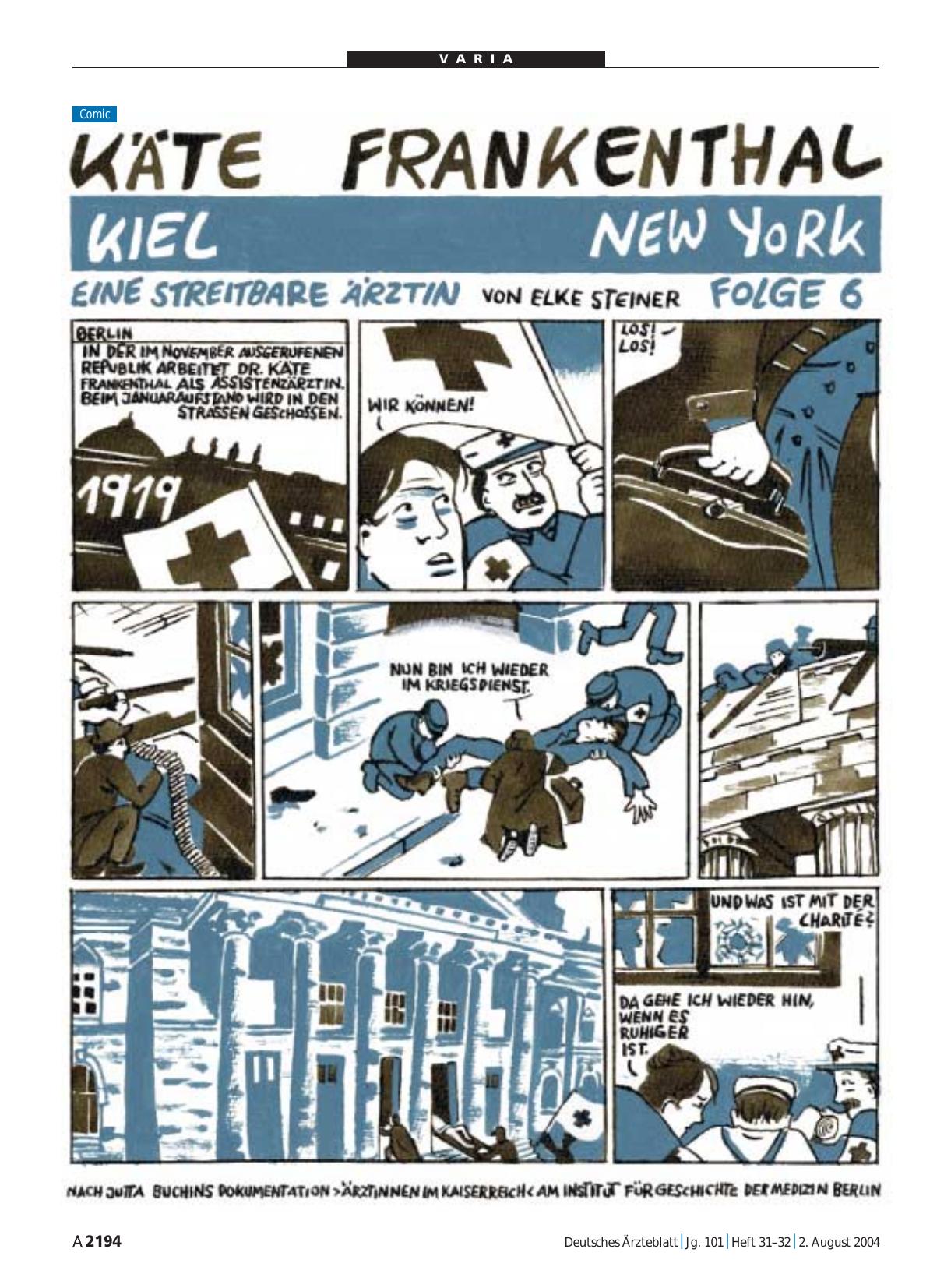 Vorschauseite 1: Käte Frankenthal
