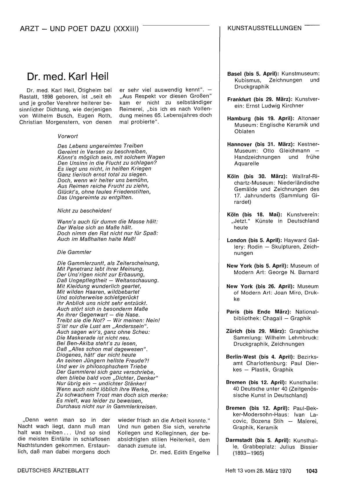 Vorschauseite 1: Kunstausstellungen