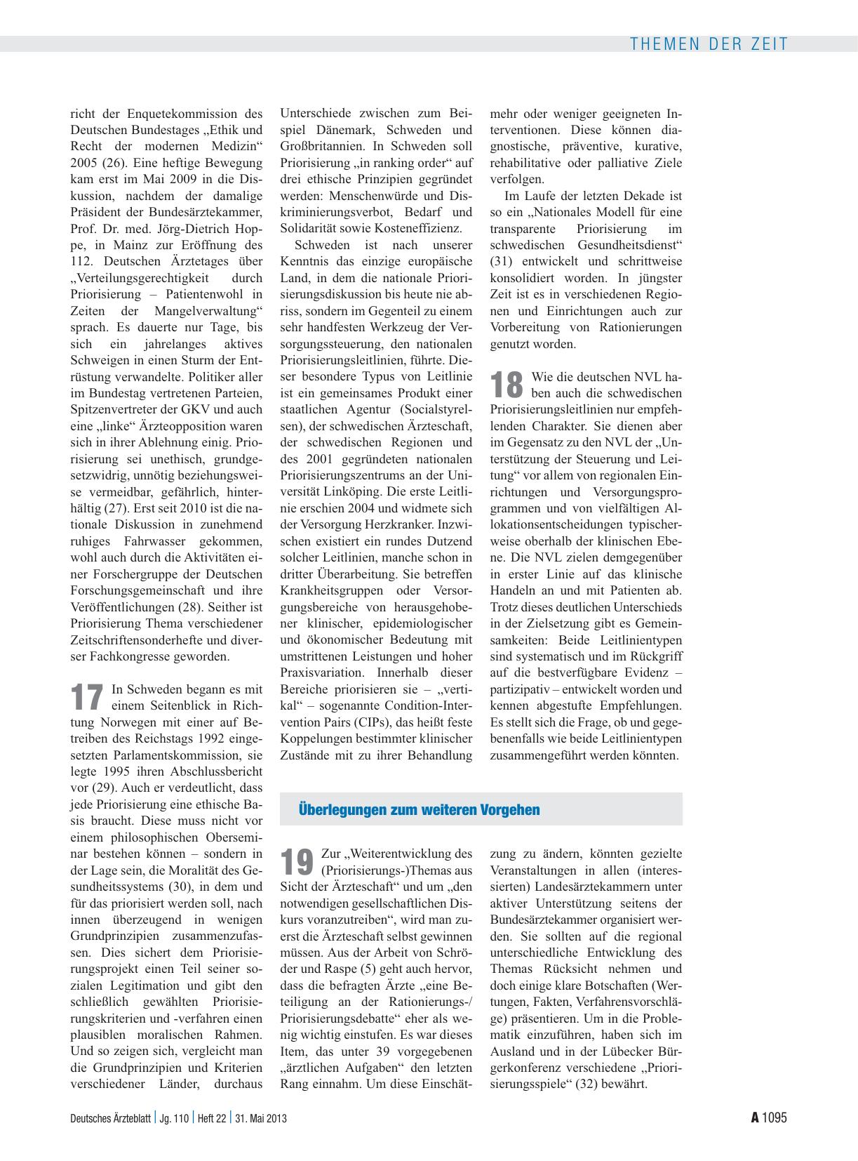 Vorschauseite 5: Medizinische Versorgung: Ärztlich unterstützte Priorisierung ist notwendig und hilfreich